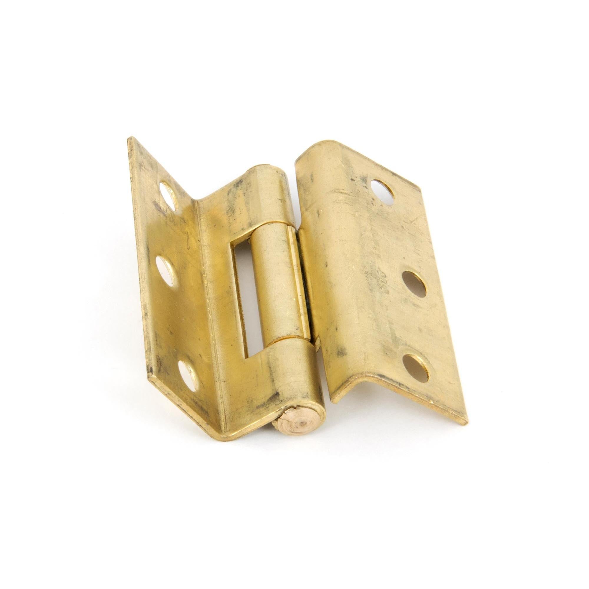 From The Anvil's 2 ½" Self-Coloured Brass Stormproof Hinge 1951 (pair)