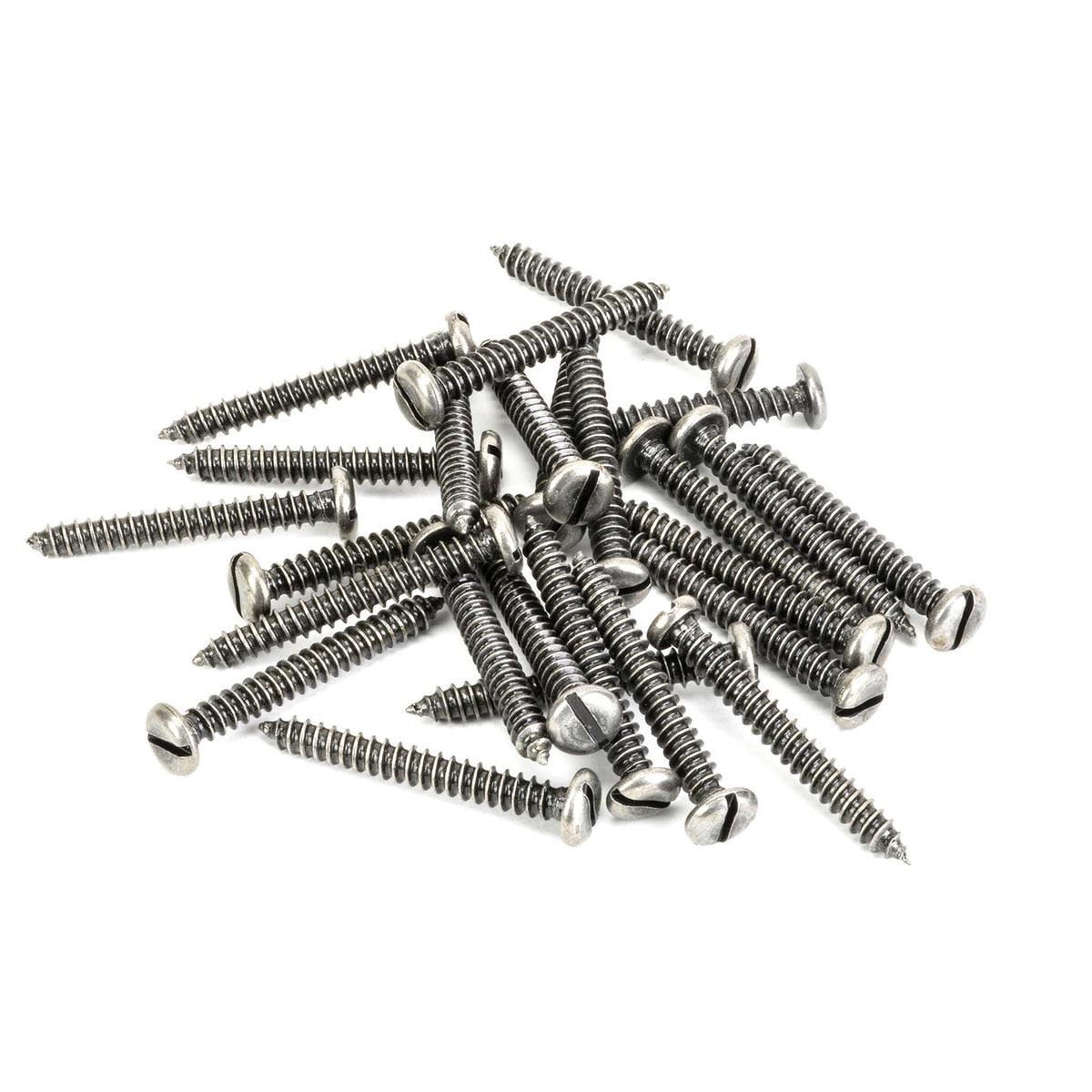 From The Anvil's Pewter Patina Round Head Screws (25)