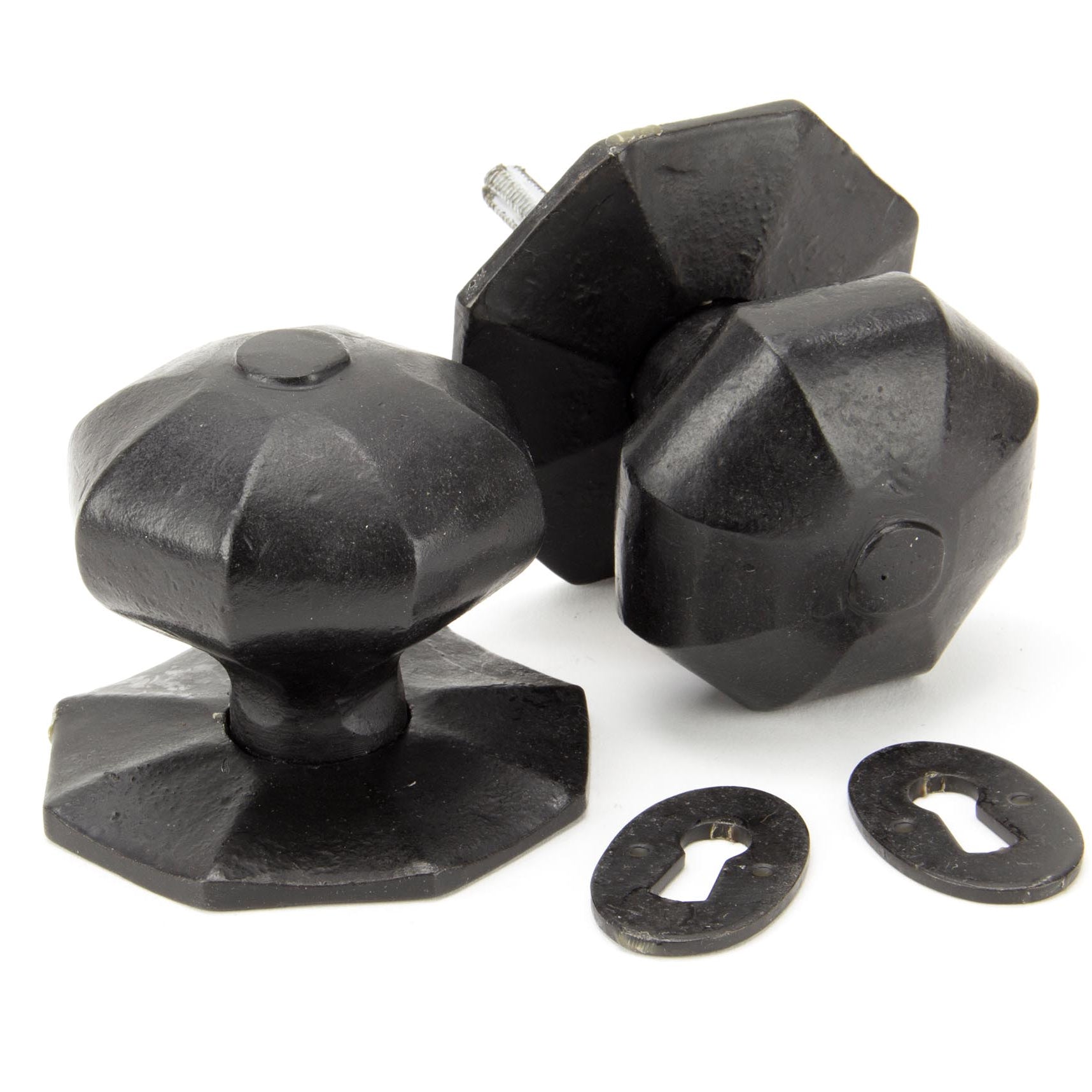 From The Anvil's External Beeswax Octagonal Mortice/Rim Knob Set