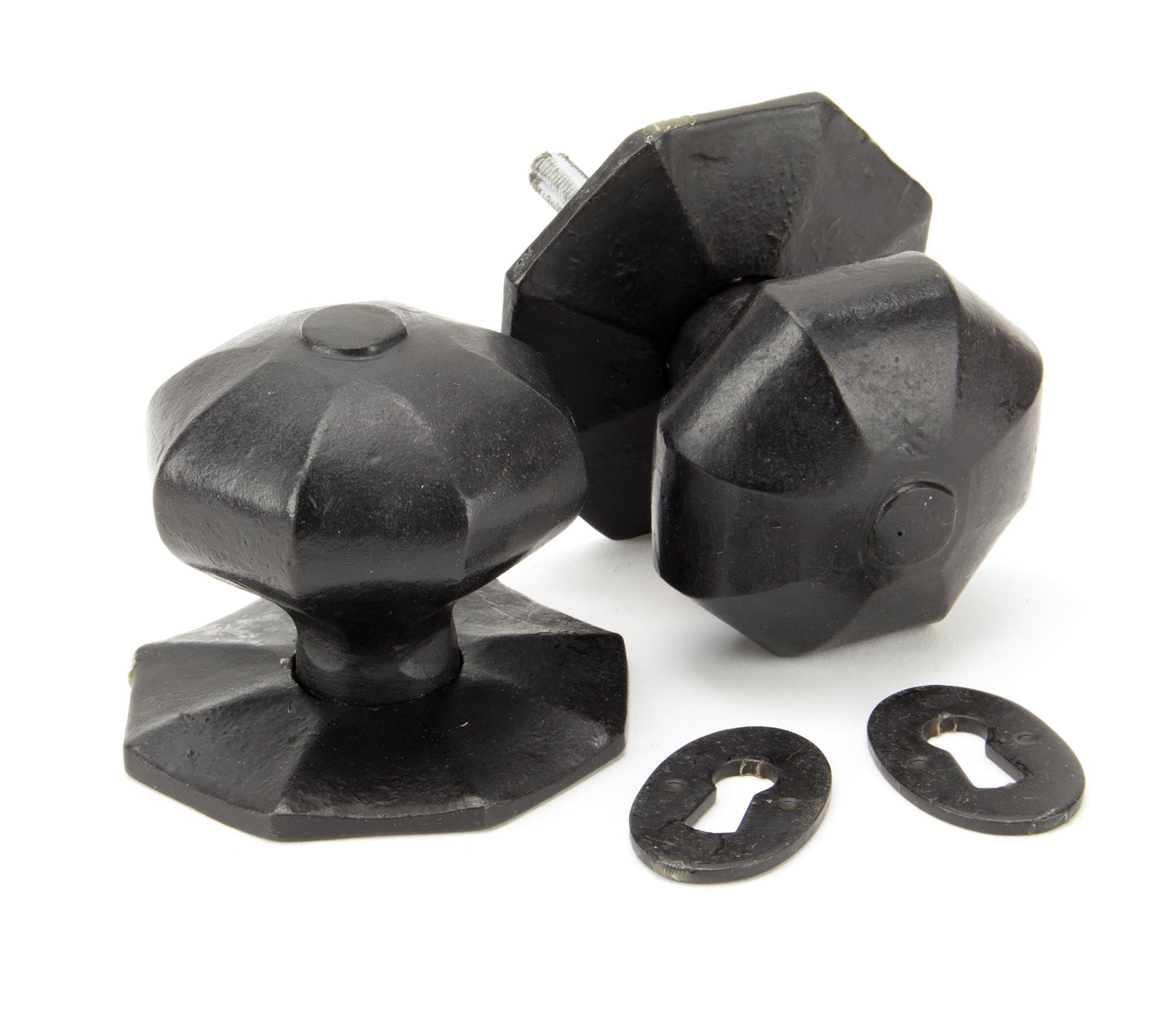 From The Anvil's External Beeswax Octagonal Mortice/Rim Knob Set