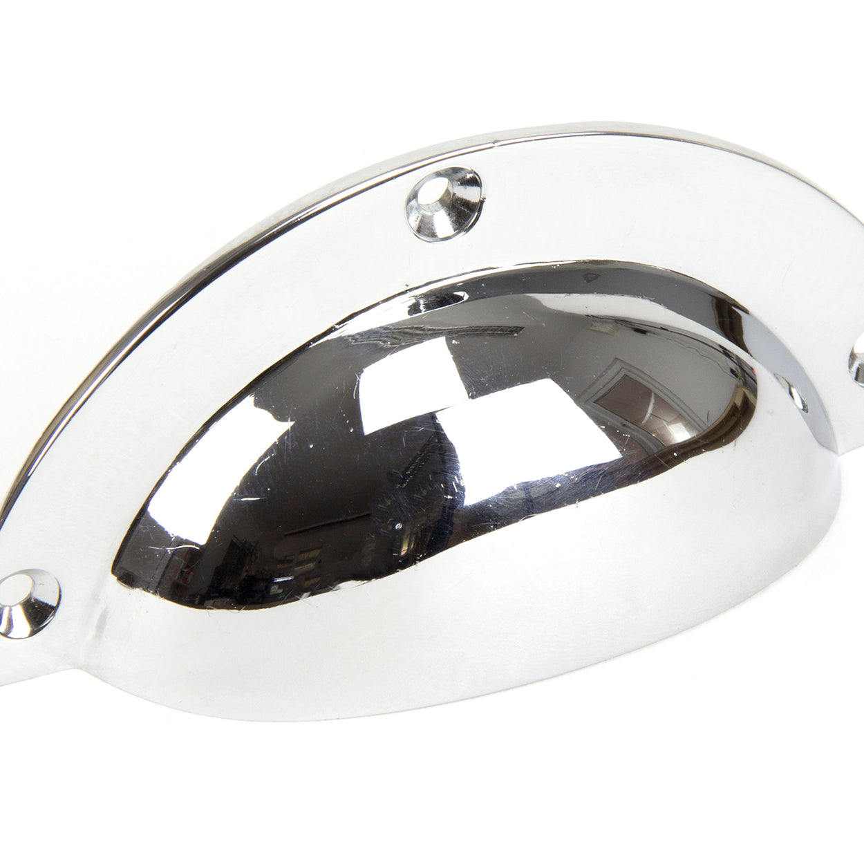 From The Anvil's Polished Chrome Plain Drawer Pull