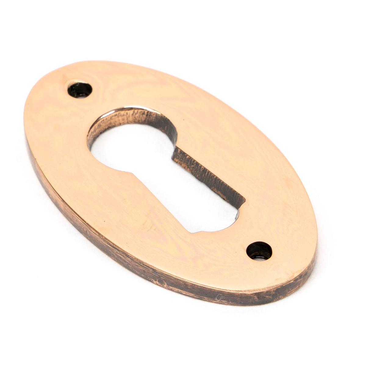 From The Anvil's Polished Bronze Oval Escutcheon