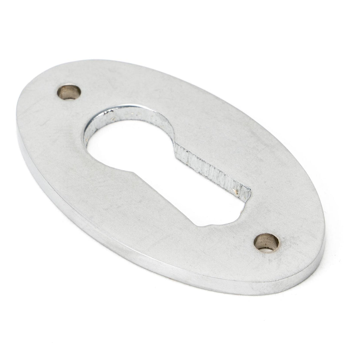 From The Anvil's Satin Chrome Oval Escutcheon