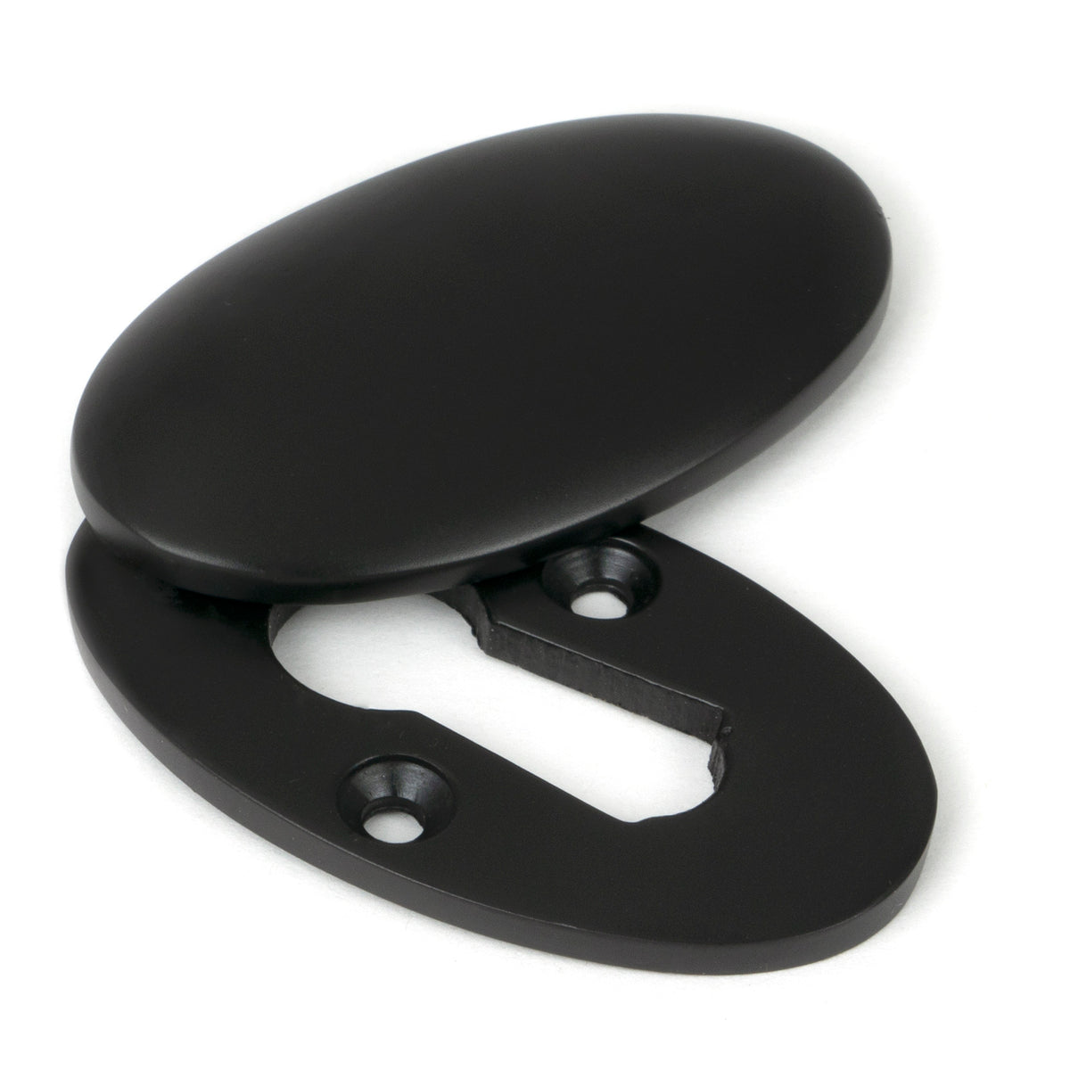 From The Anvil's Aged Bronze Oval Escutcheon