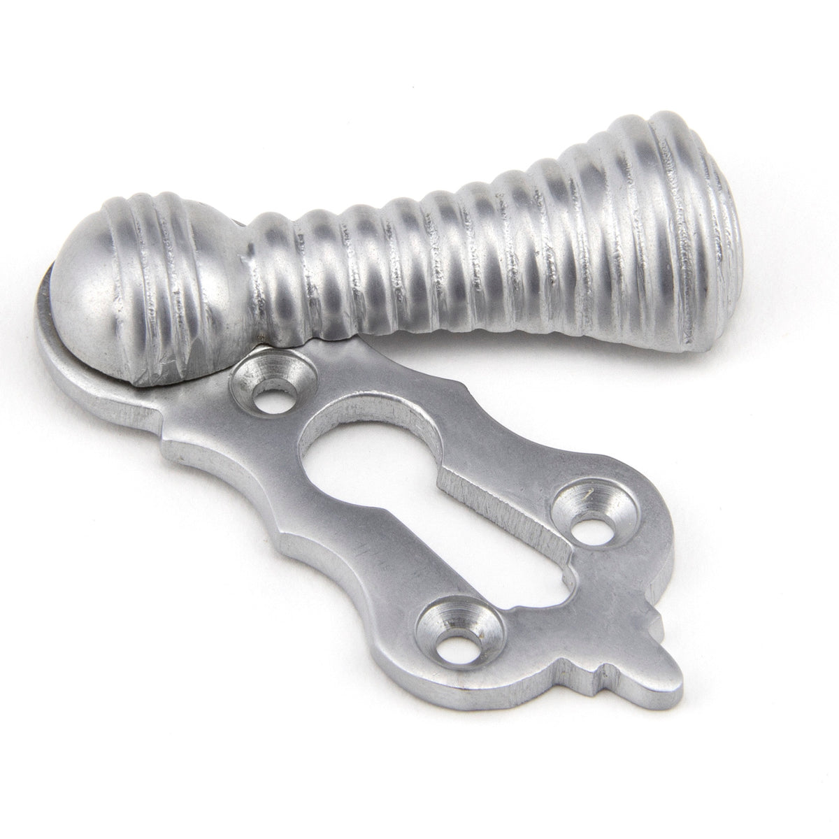 From The Anvil's Satin Chrome Beehive Escutcheon