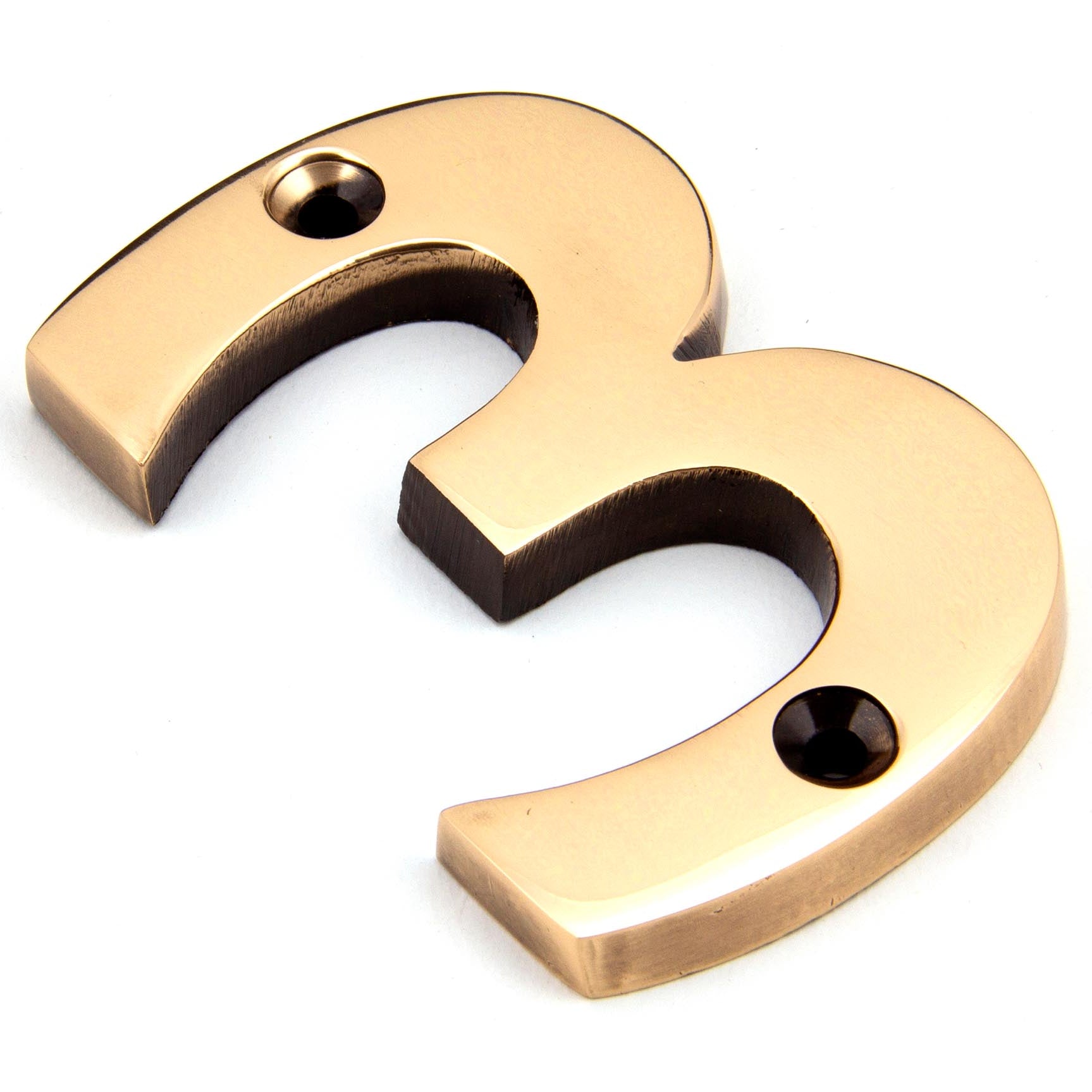 From The Anvil's Polished Bronze Polished Bronze Numeral