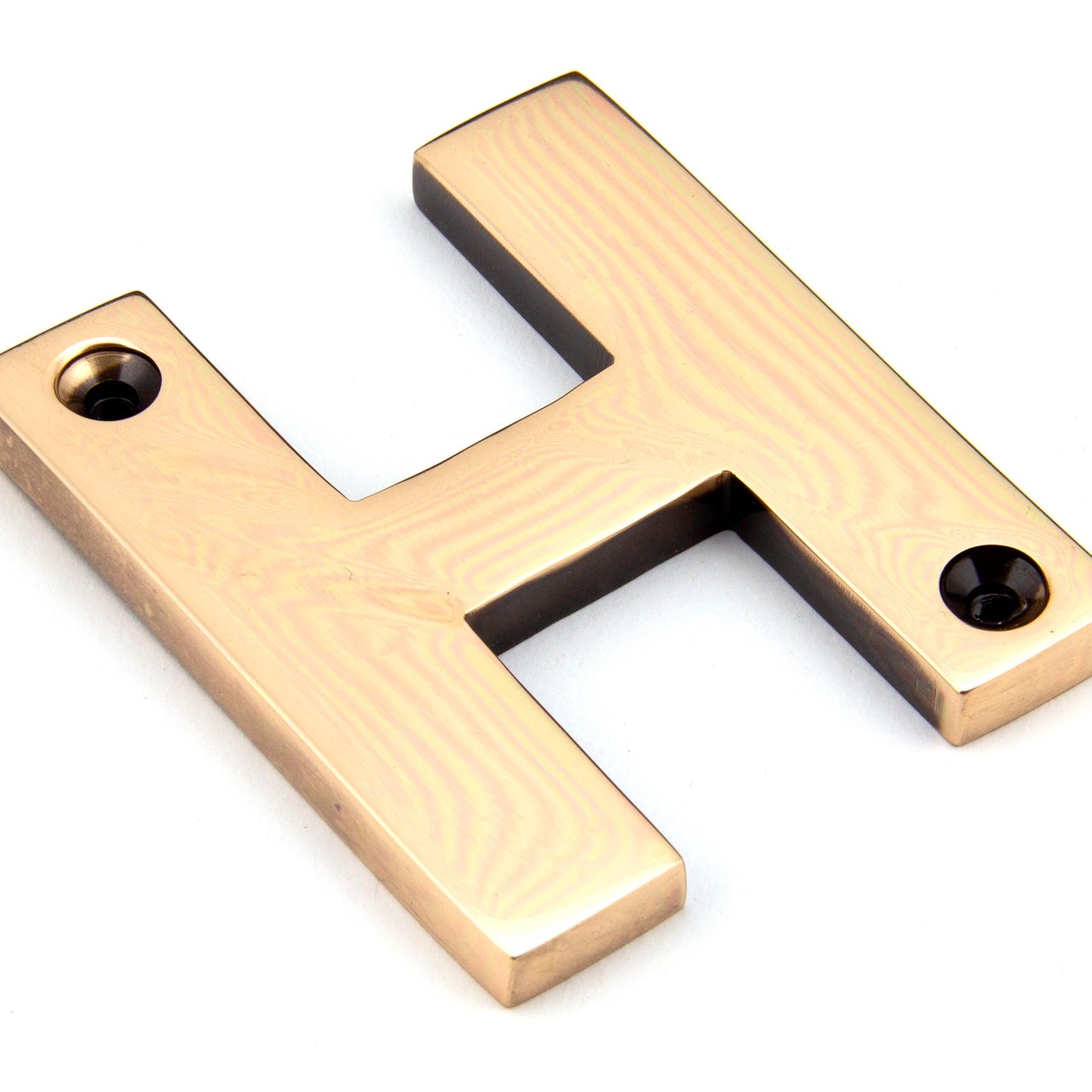 From The Anvil's Polished Bronze Polished Bronze Letter