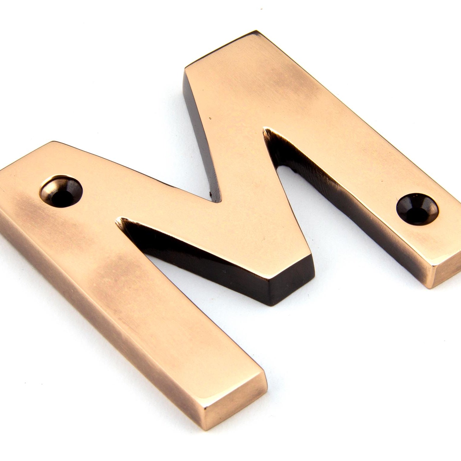 From The Anvil's Polished Bronze Polished Bronze Letter