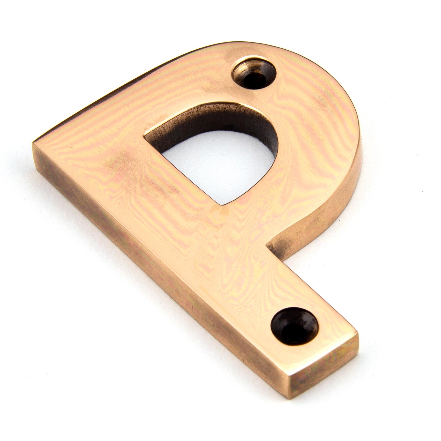 From The Anvil's Polished Bronze Polished Bronze Letter