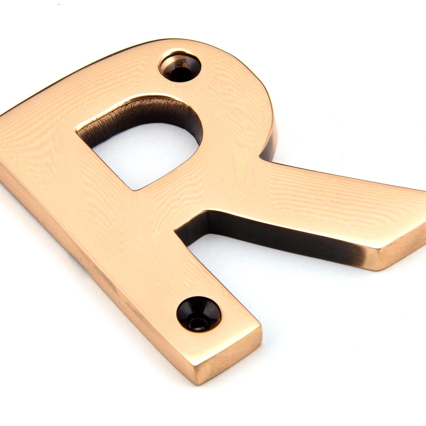 From The Anvil's Polished Bronze Polished Bronze Letter