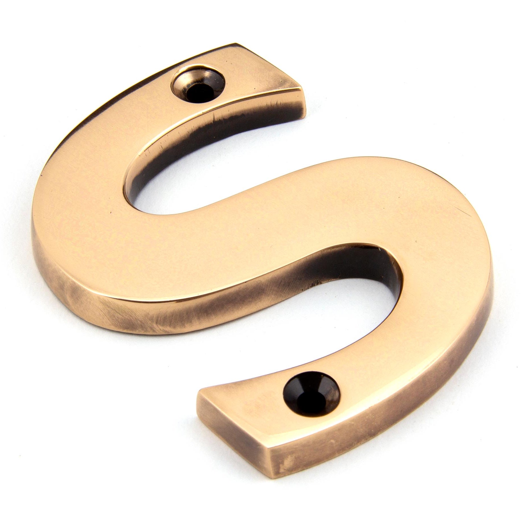From The Anvil's Polished Bronze Polished Bronze Letter