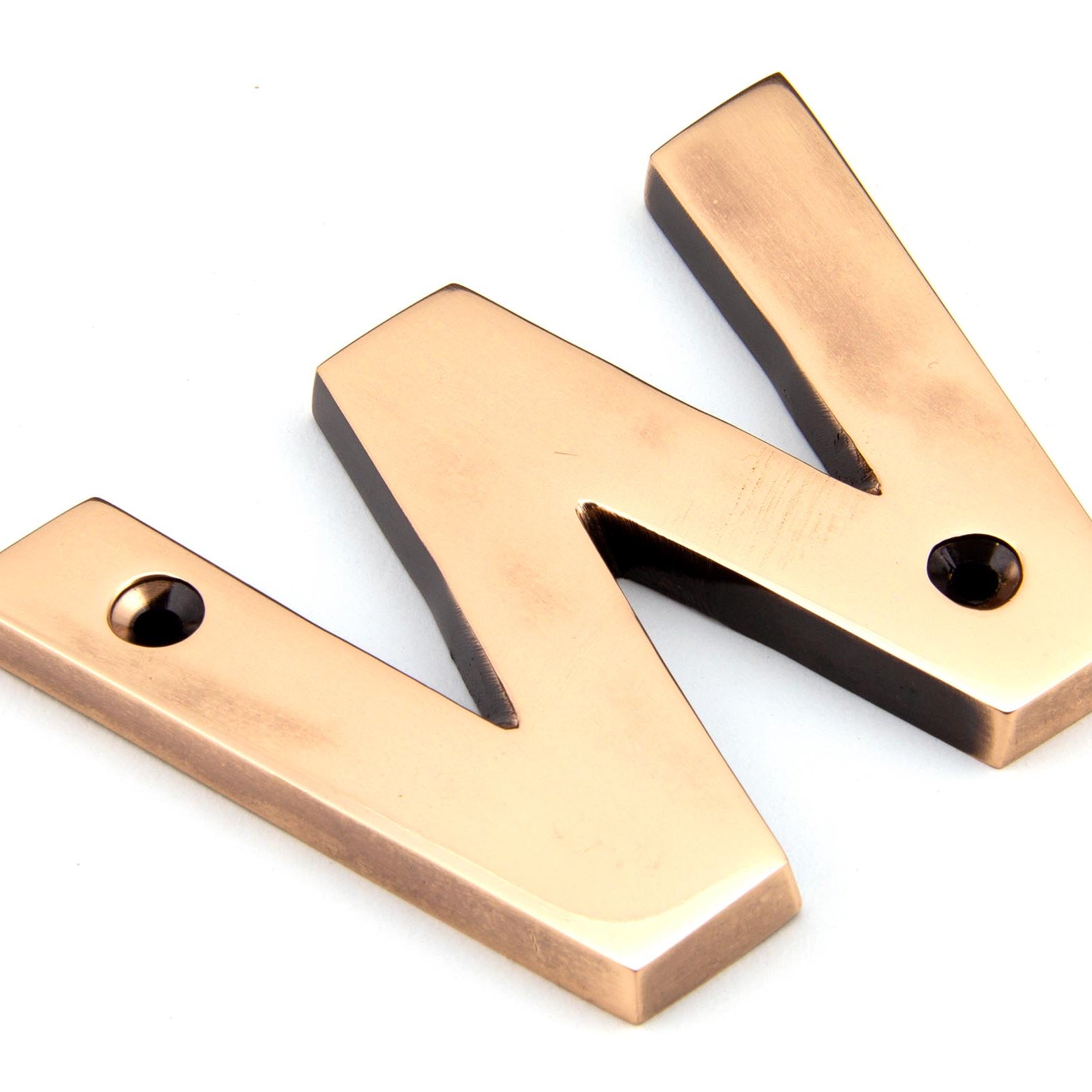 From The Anvil's Polished Bronze Polished Bronze Letter