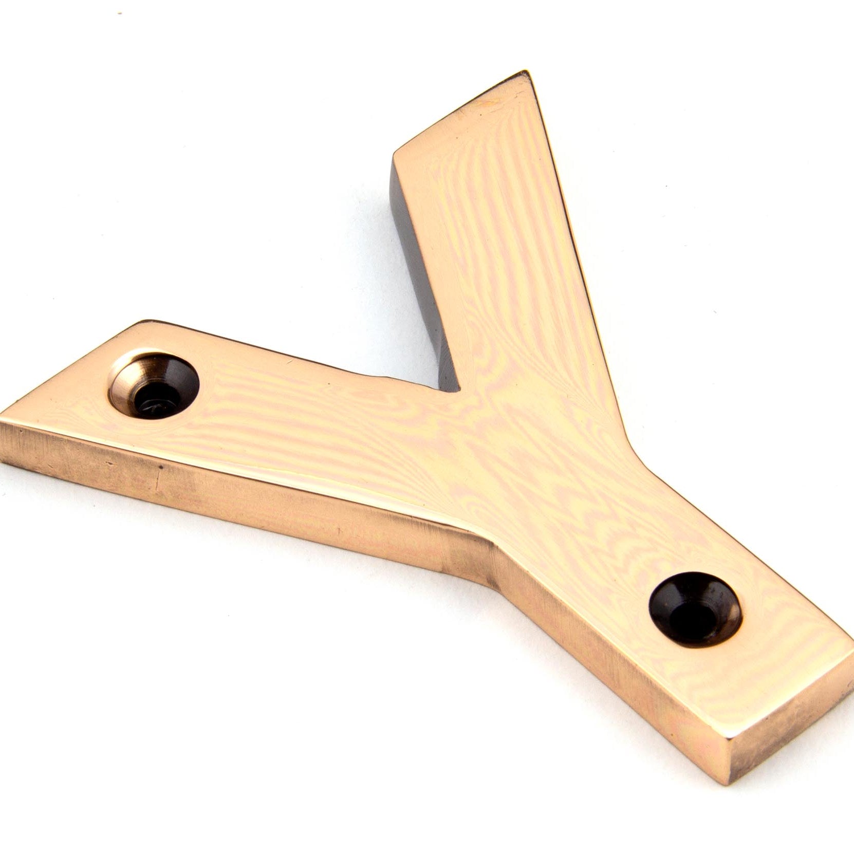 From The Anvil's Polished Bronze Polished Bronze Letter