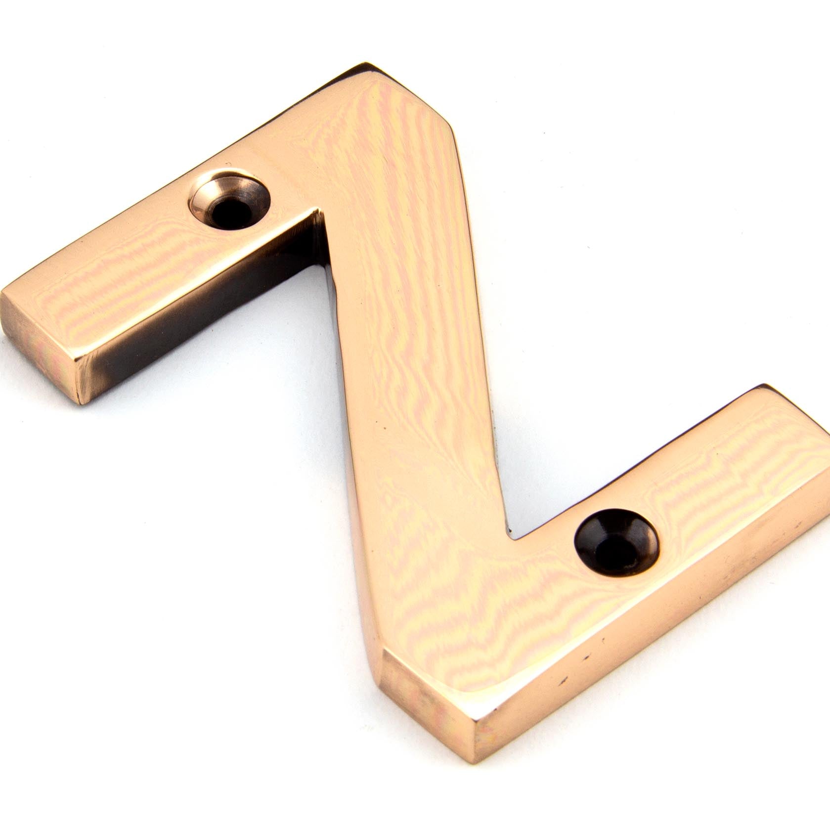 From The Anvil's Polished Bronze Polished Bronze Letter