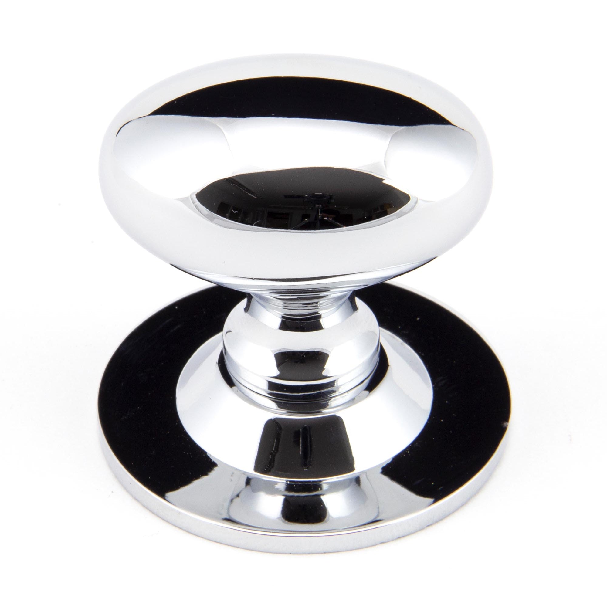 From The Anvil's Polished Chrome Oval Cabinet Knob