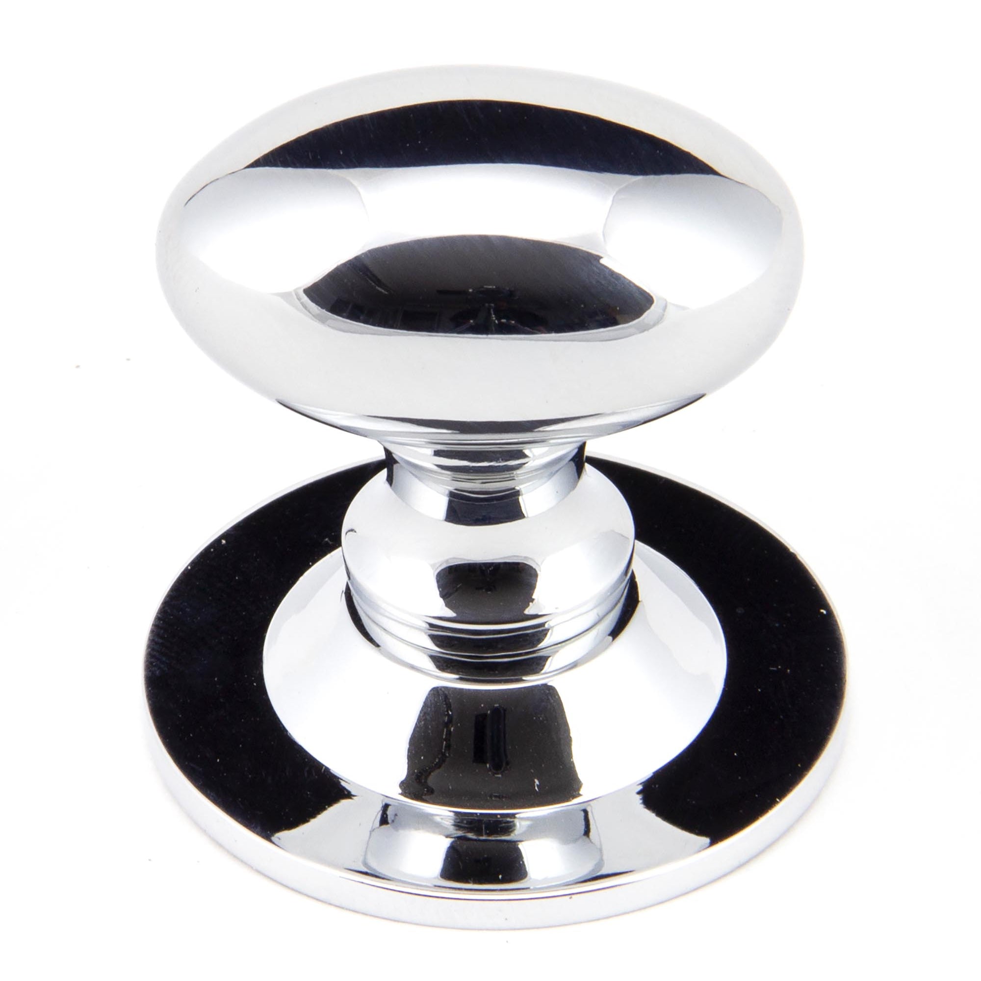 From The Anvil's Polished Chrome Oval Cabinet Knob