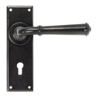 From The Anvil's Black Regency Lever Lock Set