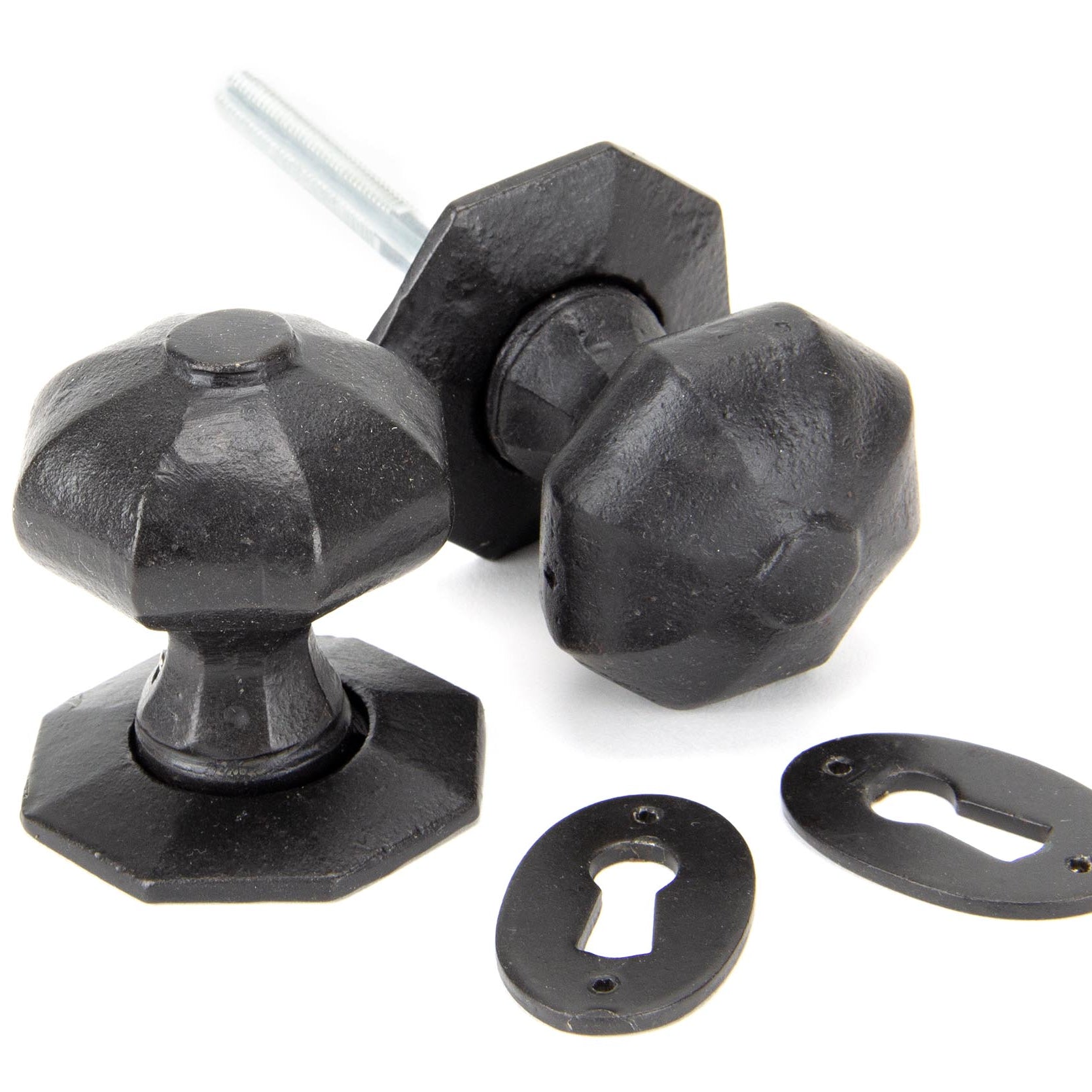 From The Anvil's External Beeswax Octagonal Mortice/Rim Knob Set