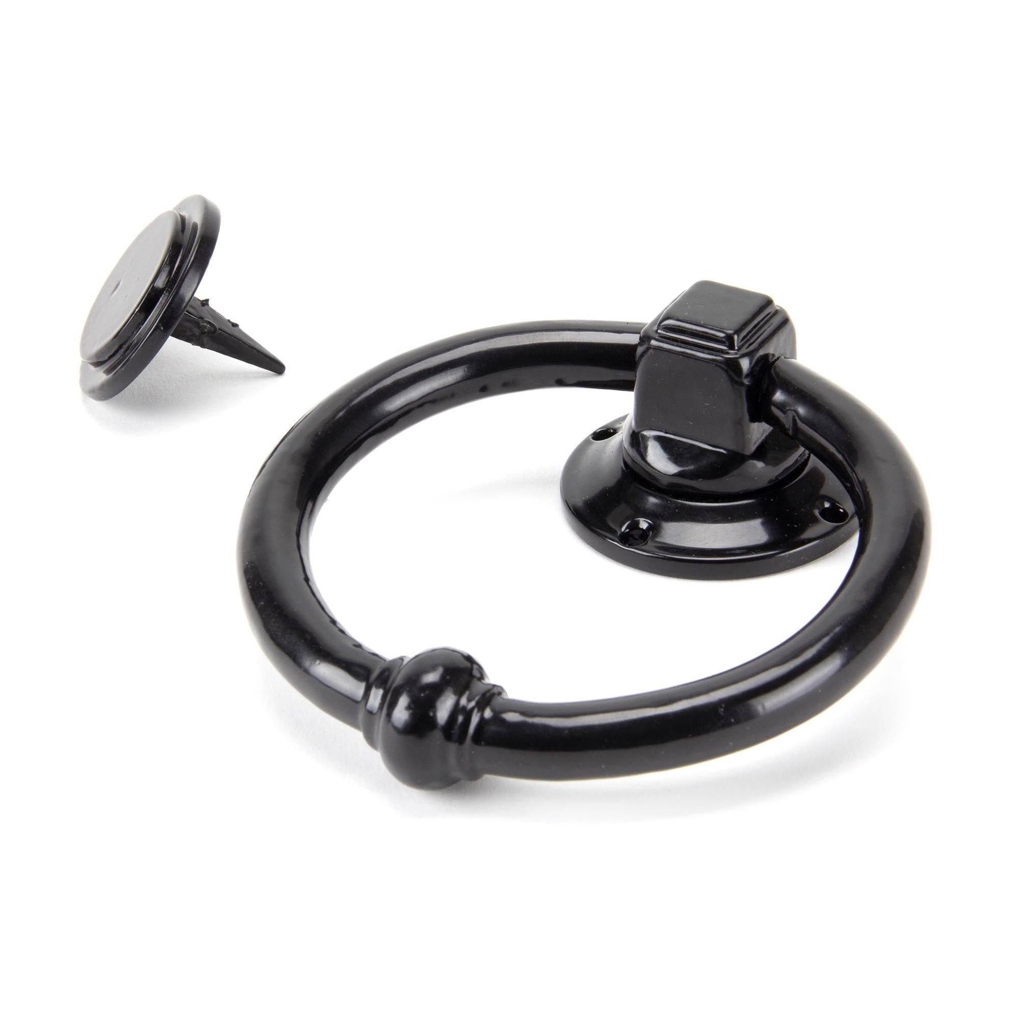 From The Anvil's Black Regency Door Knocker