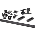 From The Anvil's Black 100kg Sliding Door Hardware Kit (Top Mount)