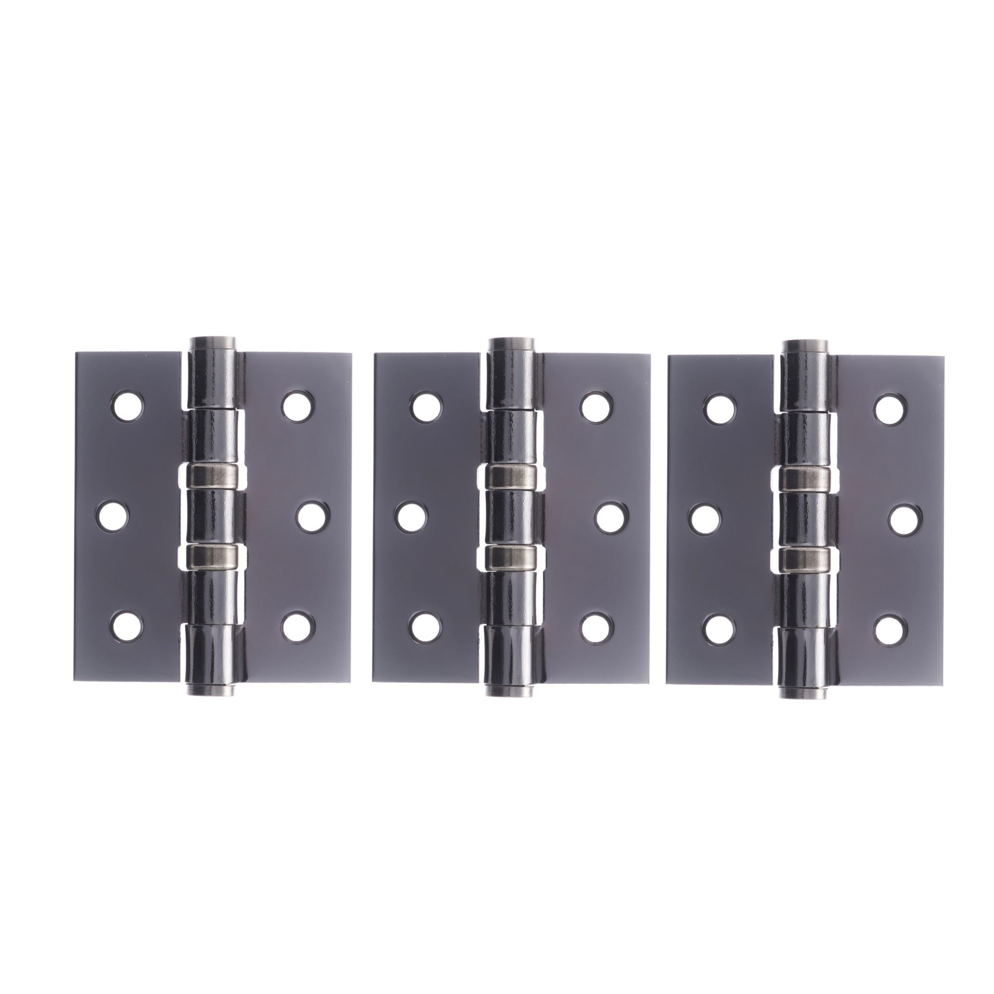 Atlantic Ball Bearing Hinges 3" x 2.5" x 2.5mm set of 3 - Black Nickel