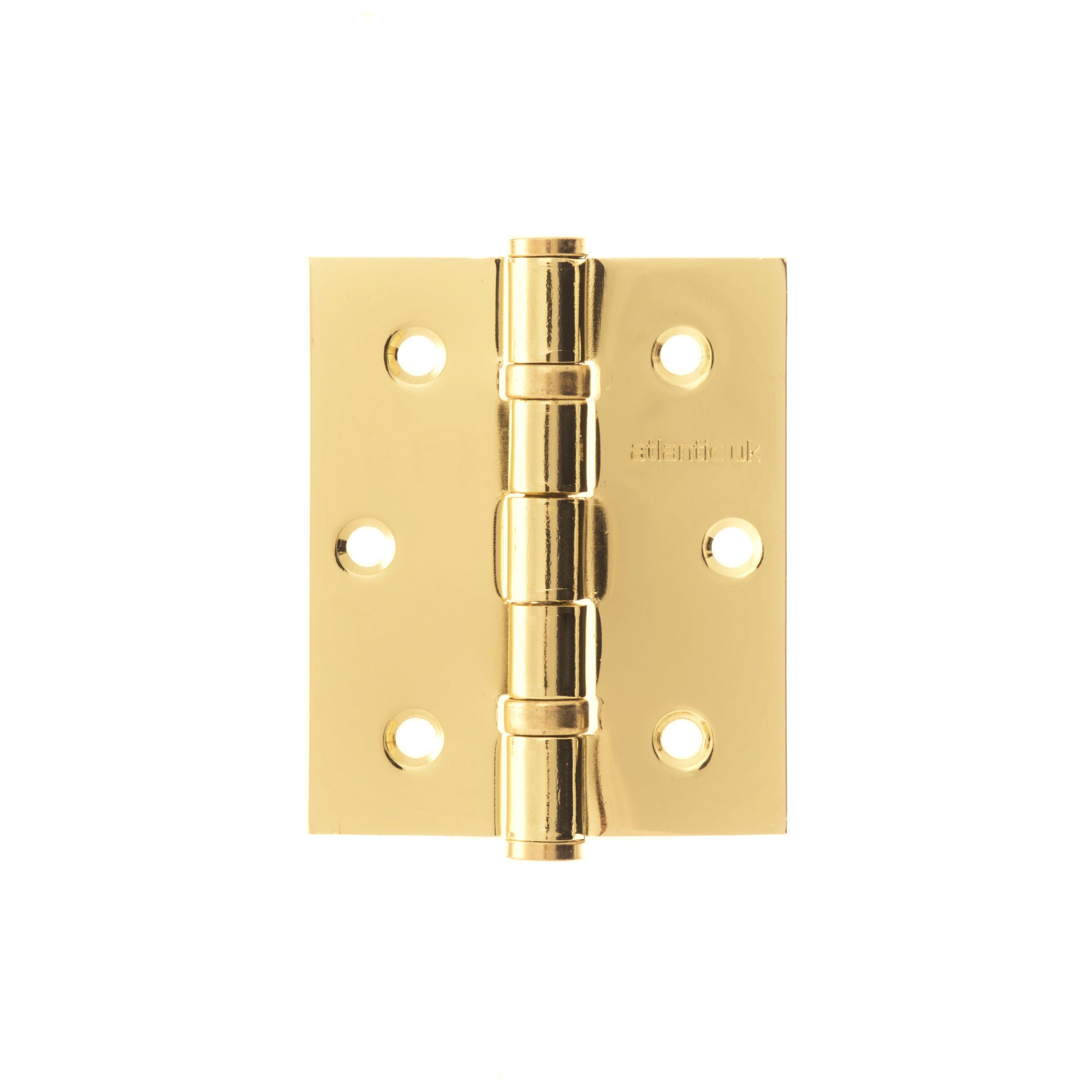 Atlantic Ball Bearing Hinges 3" x 2.5" x 2.5mm - Polished Brass