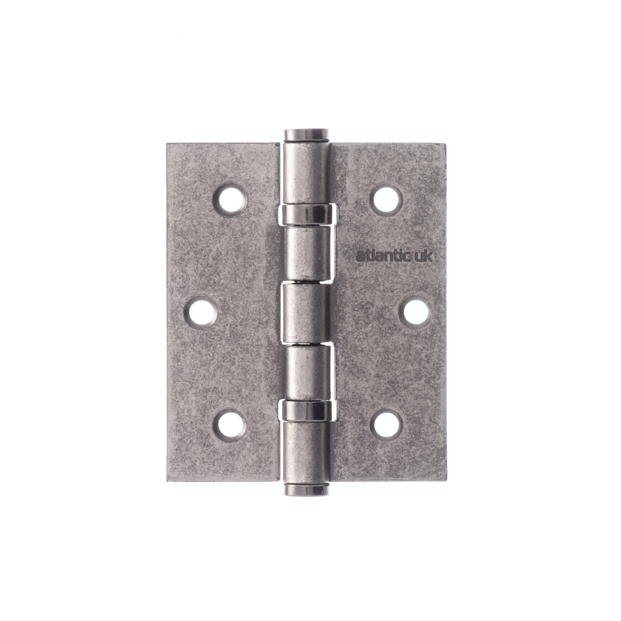 Atlantic Ball Bearing Hinges 3" x 2.5" x 2.5mm - Distressed Silver