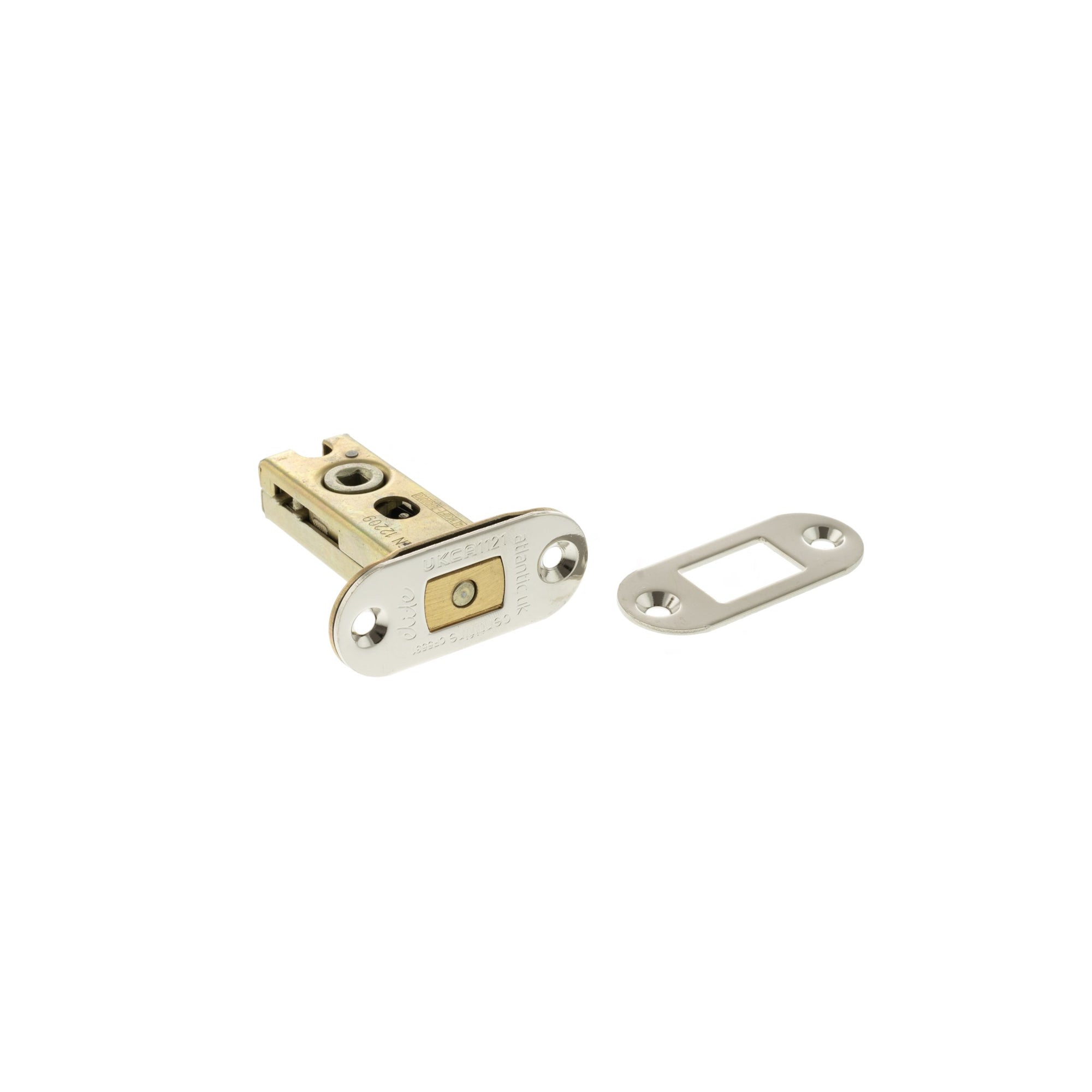 Atlantic Radius Fire-Rated CE Marked Bolt Through Tubular Deadbolt 2.5" - Polished Nickel