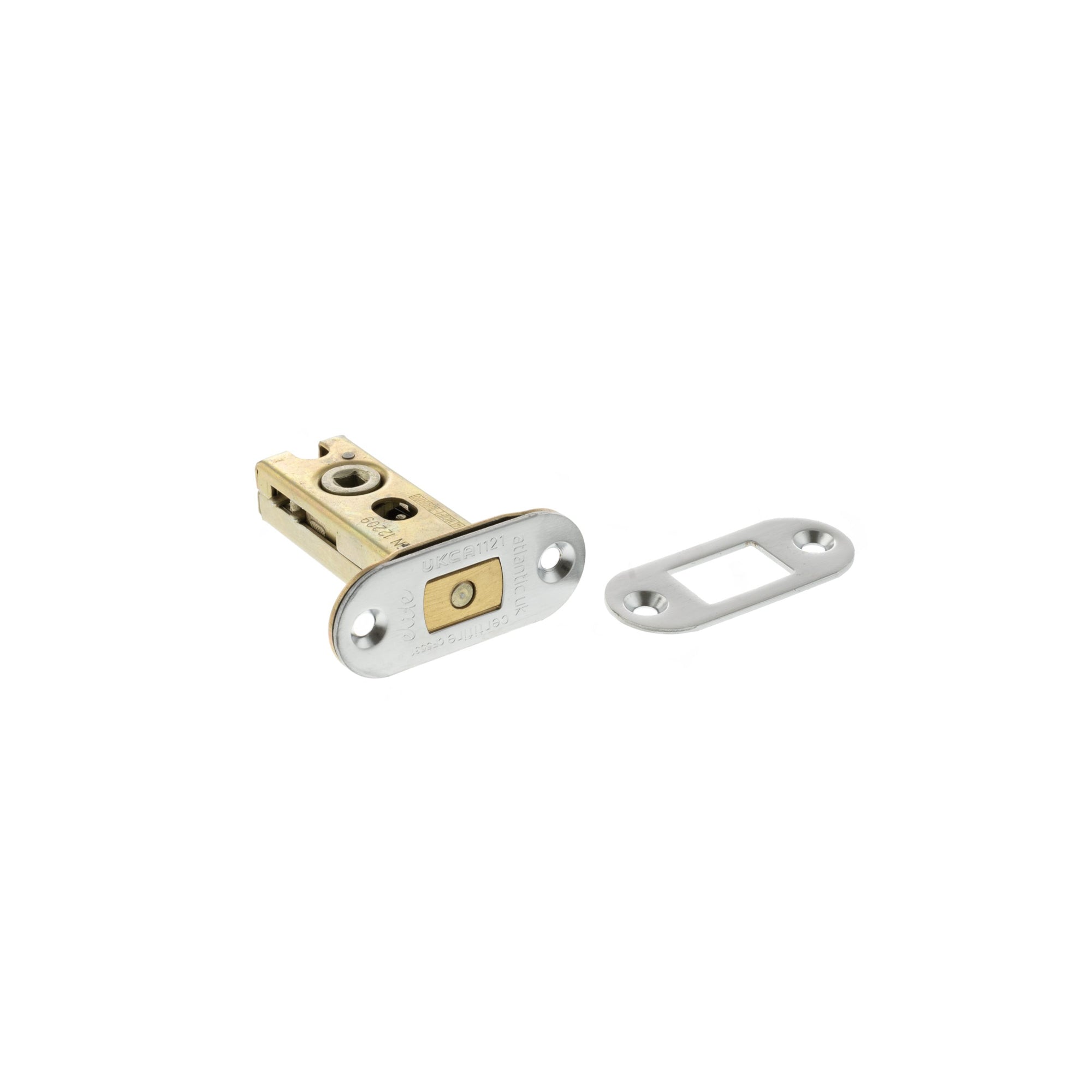 Atlantic Radius Fire-Rated CE Marked Bolt Through Tubular Deadbolt 2.5" - Satin Chrome