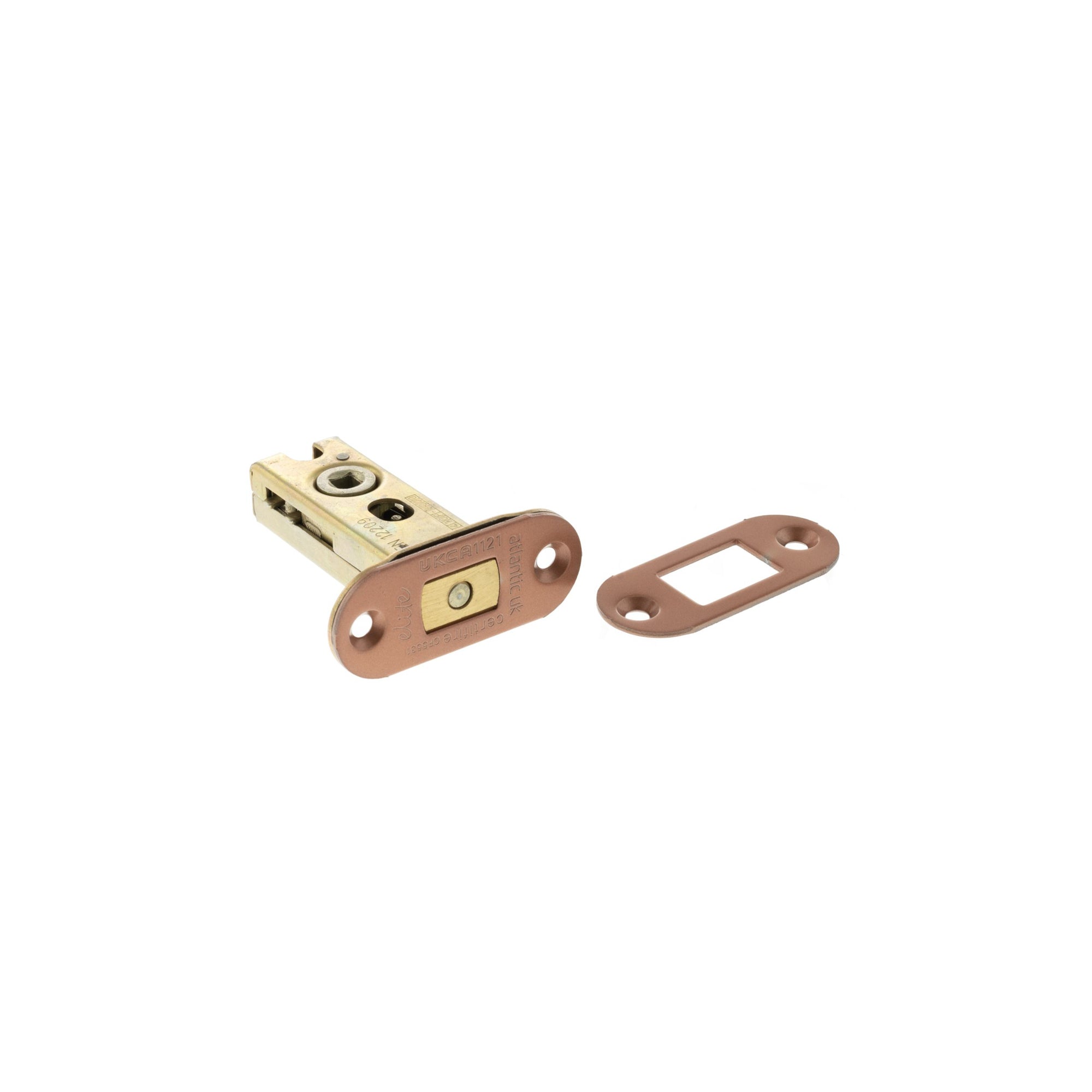 Atlantic Radius Fire-Rated CE Marked Bolt Through Tubular Deadbolt 2.5" - Urban Satin Copper