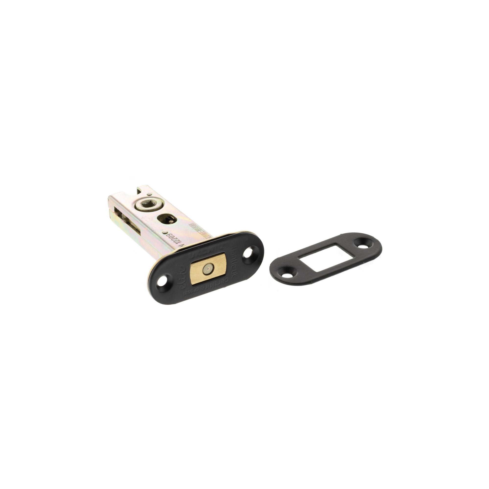 Atlantic Radius Fire-Rated CE Marked Bolt Through Tubular Deadbolt 3" - Matt Black