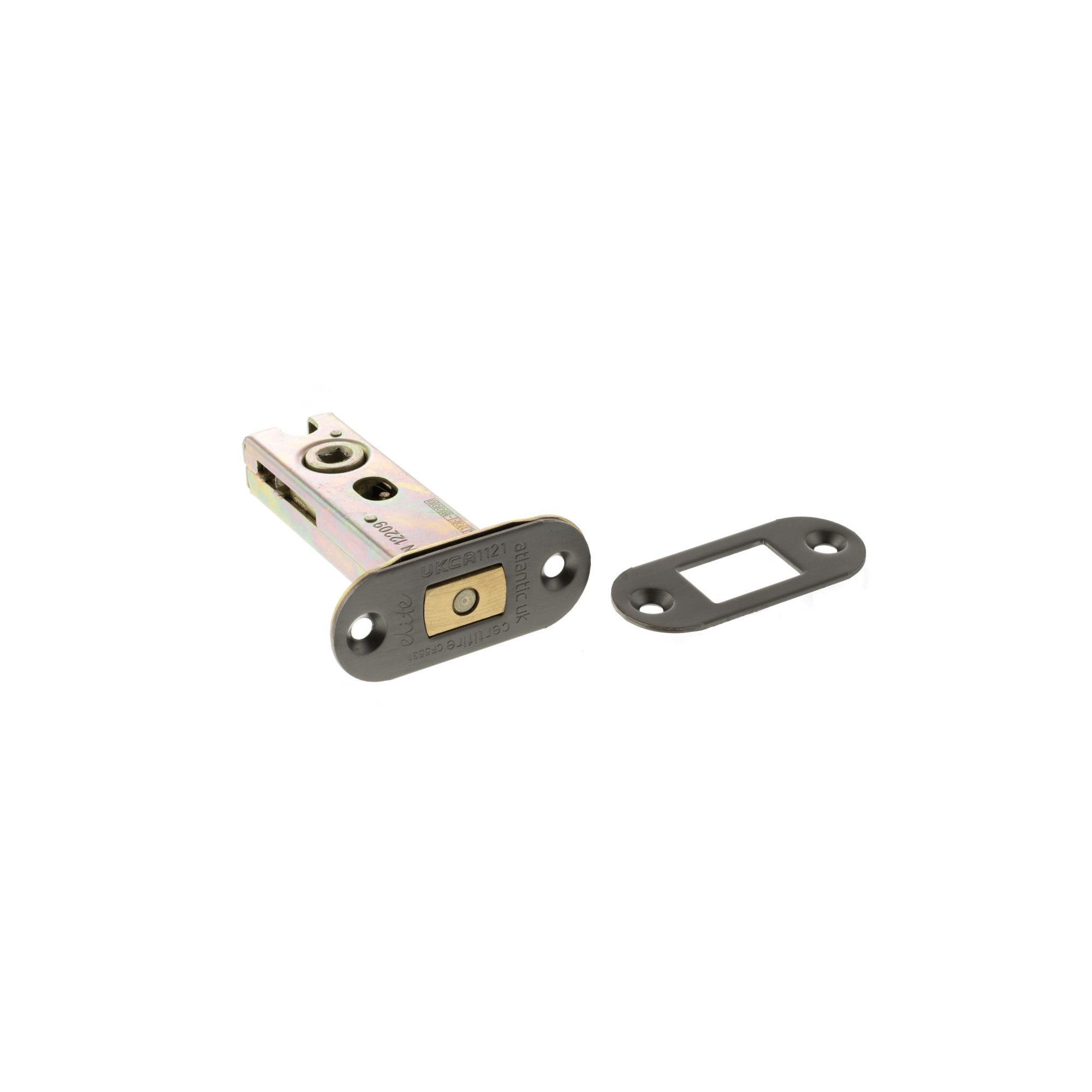 Atlantic Radius Fire-Rated CE Marked Bolt Through Tubular Deadbolt 3" - Matt Gun Metal