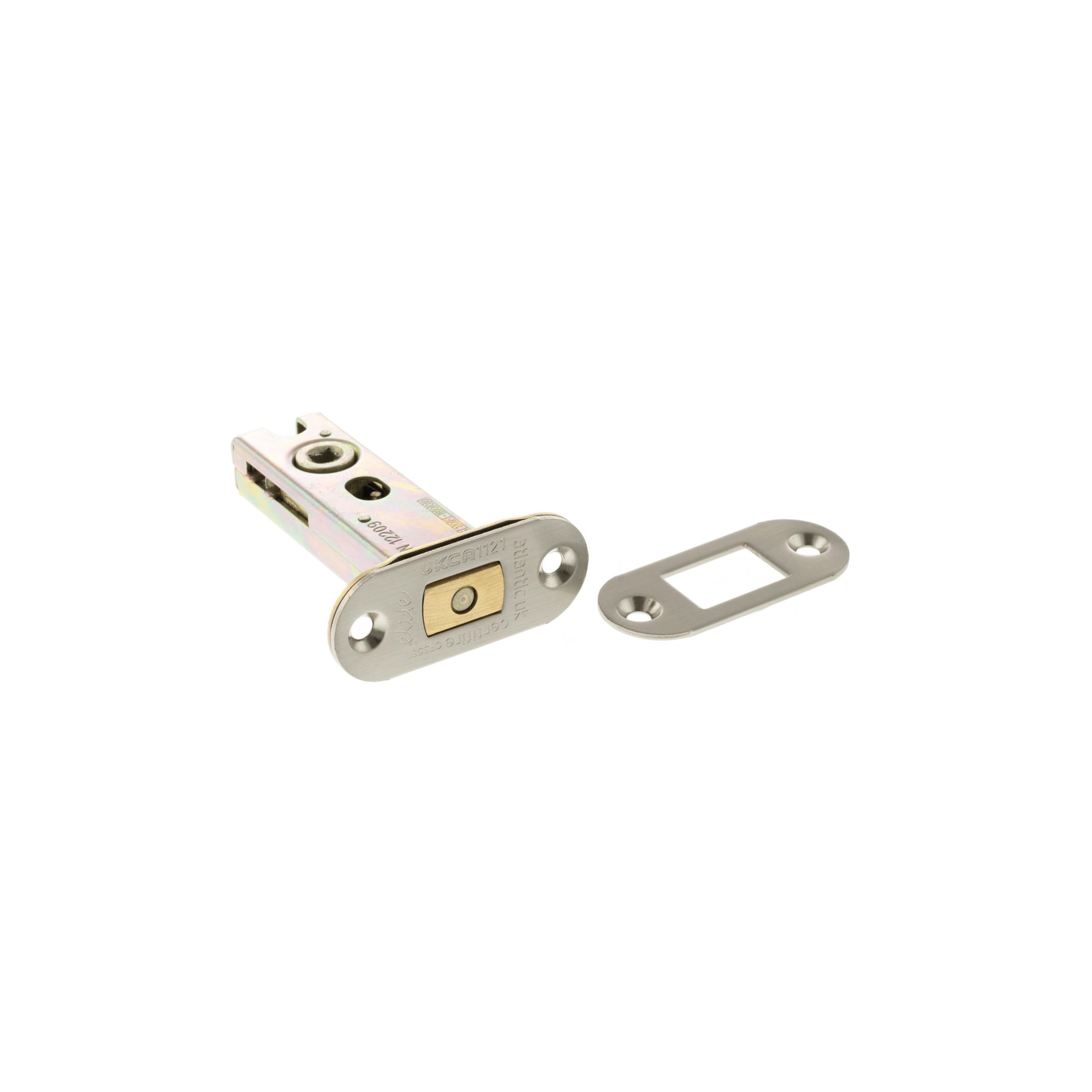 Atlantic Radius Fire-Rated CE Marked Bolt Through Tubular Deadbolt 3" - Satin Nickel