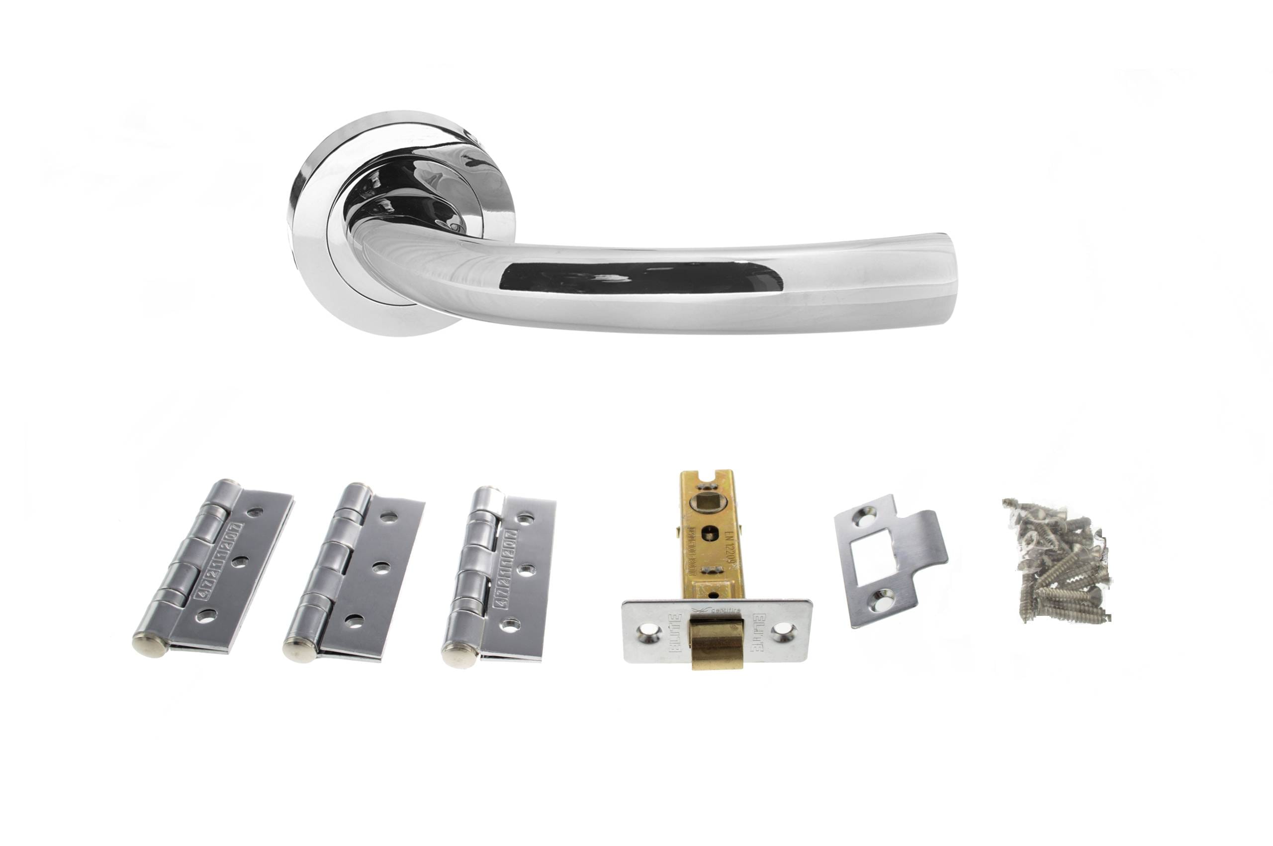 Nevada Door Handle Pack in Polished Chrome