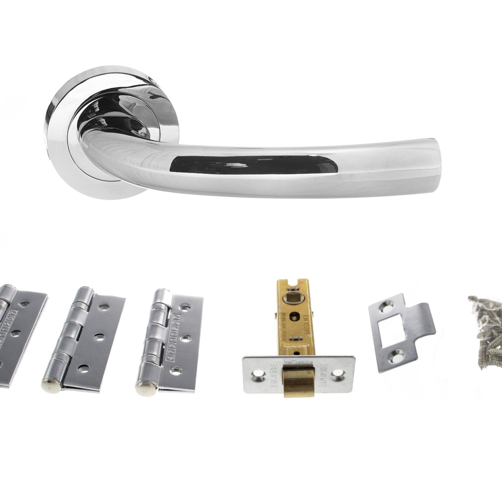 Nevada Door Handle Pack in Polished Chrome