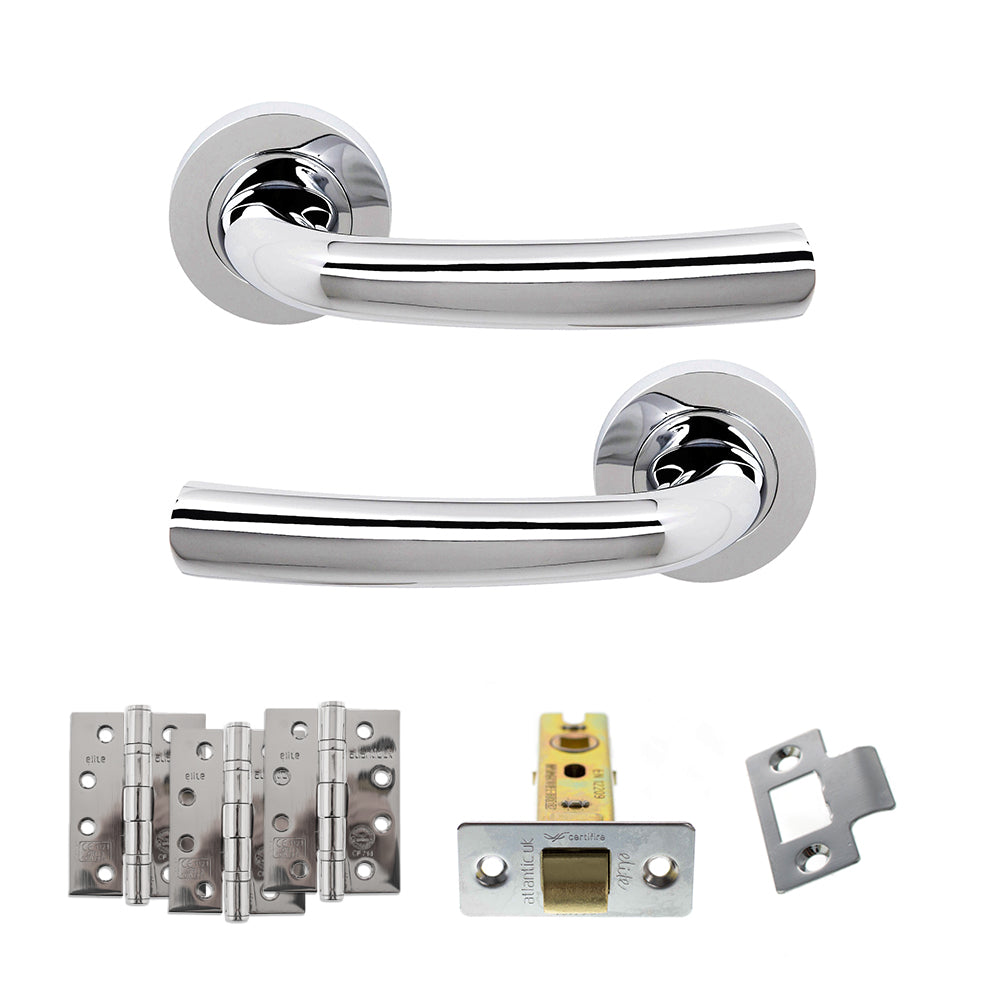 Nevada Door Handle Pack in Polished Chrome
