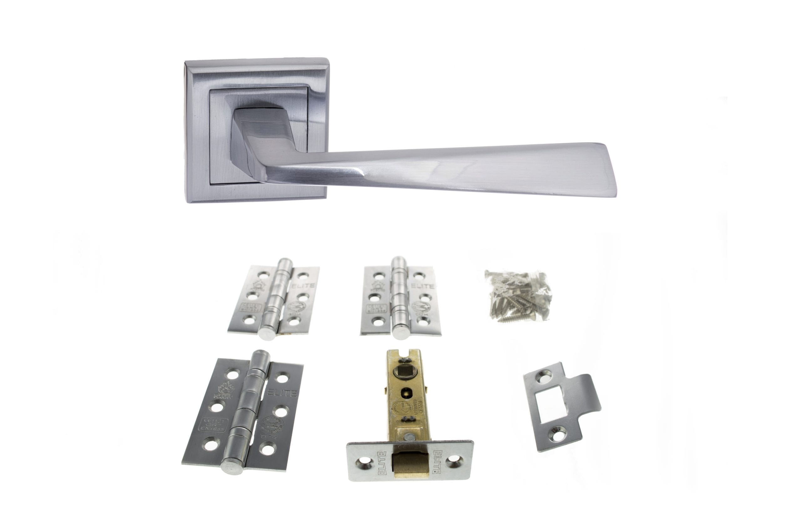 California Door Handle Pack in Satin Chrome