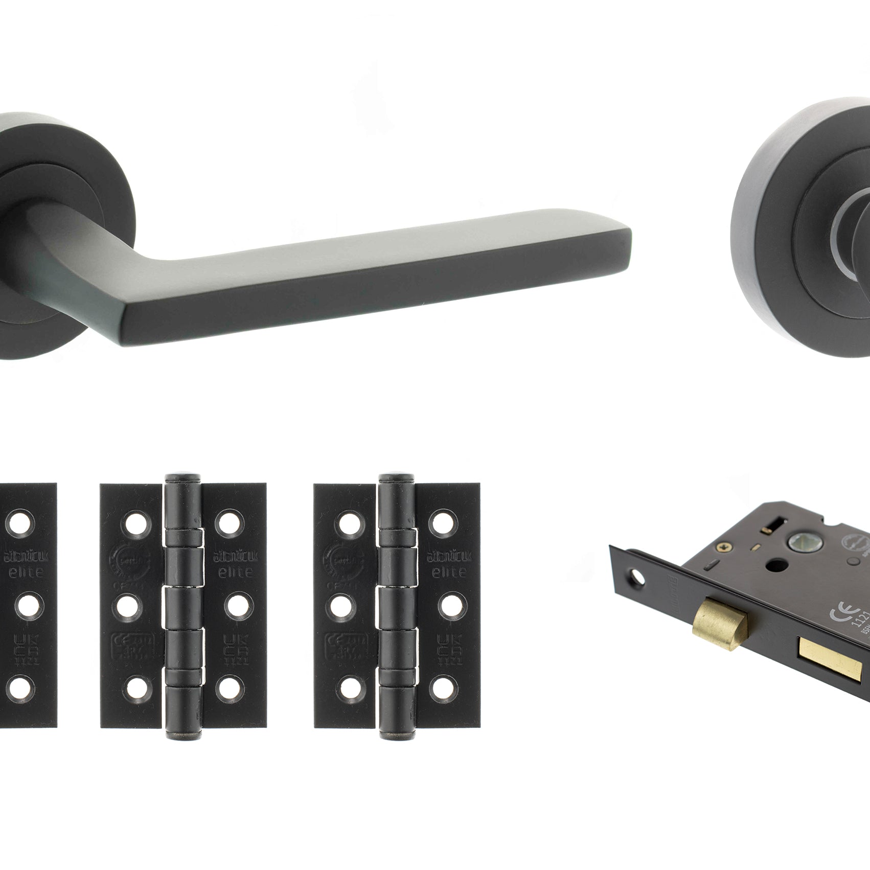 Alaska Door Handle Pack in Matt Black