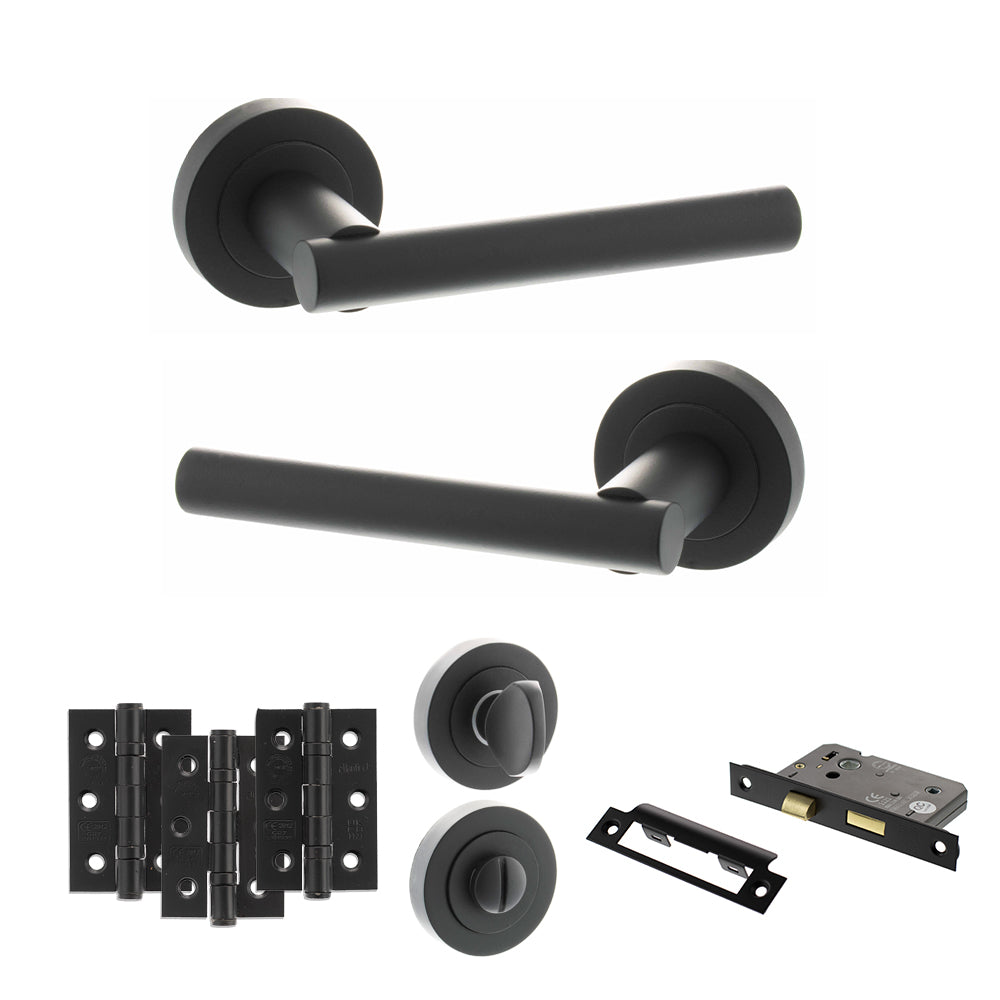 Nebraska Door Handle Pack in Matt Black
