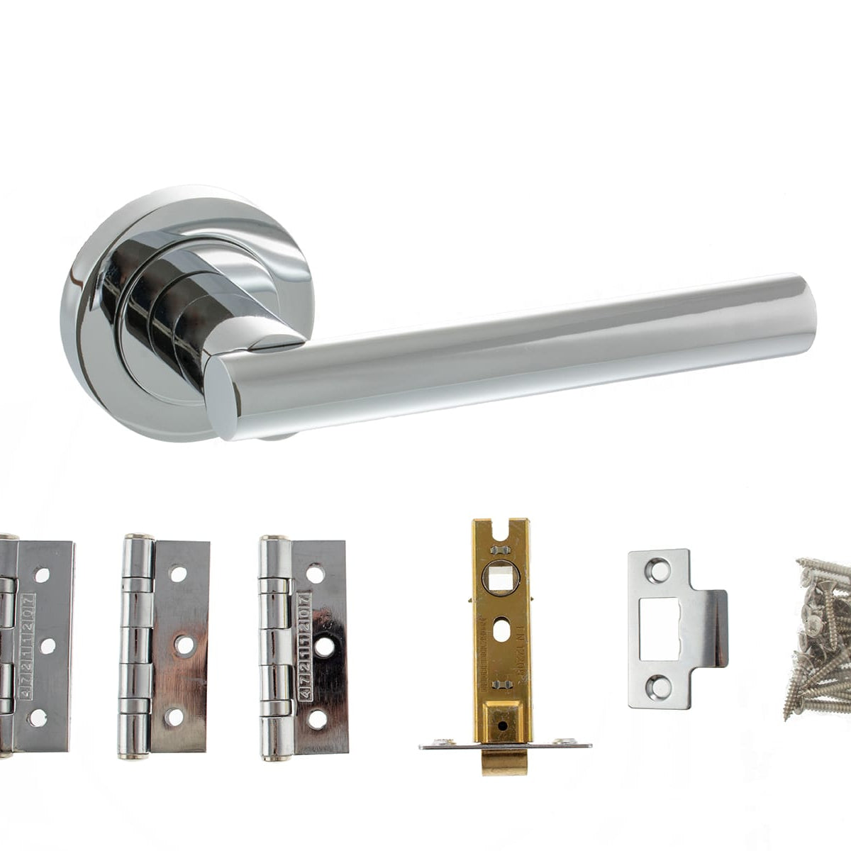 Nebraska Door Handle Pack in Polished Chrome