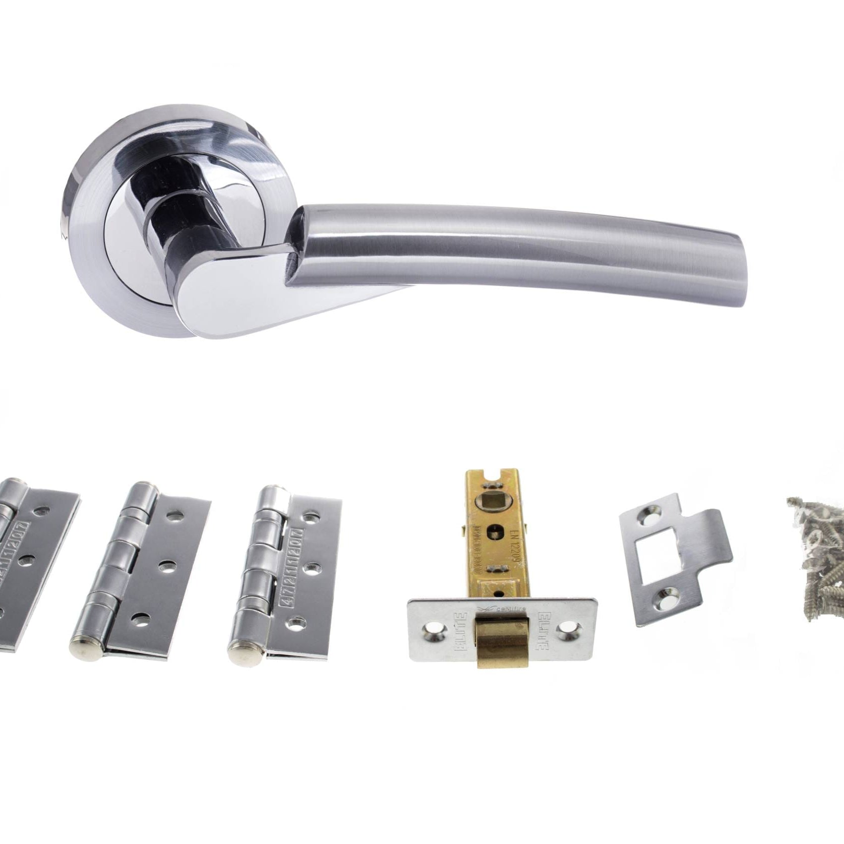 Florida Door Handle Pack in Polished Chrome