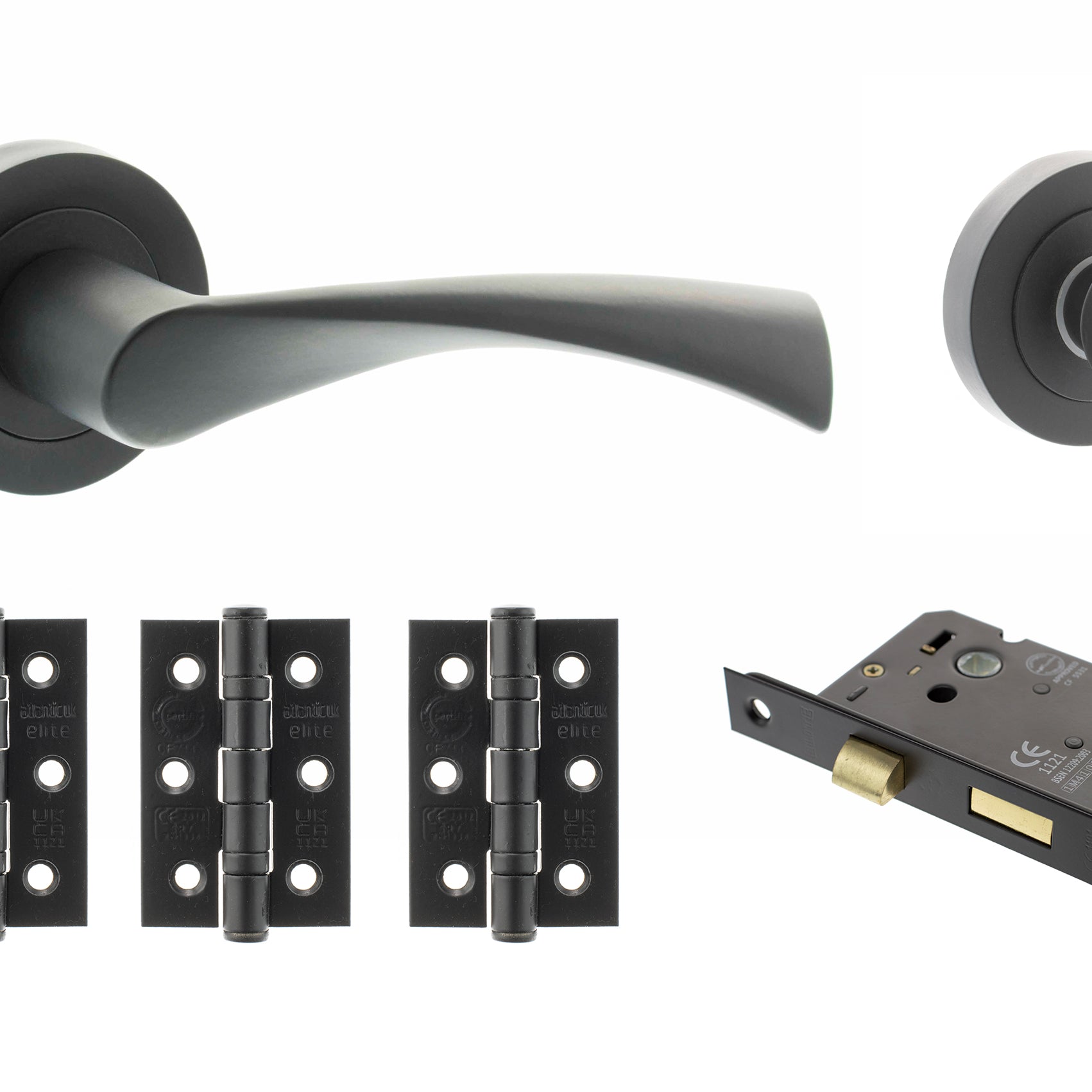 Colorado Door Handle Pack in Matt Black