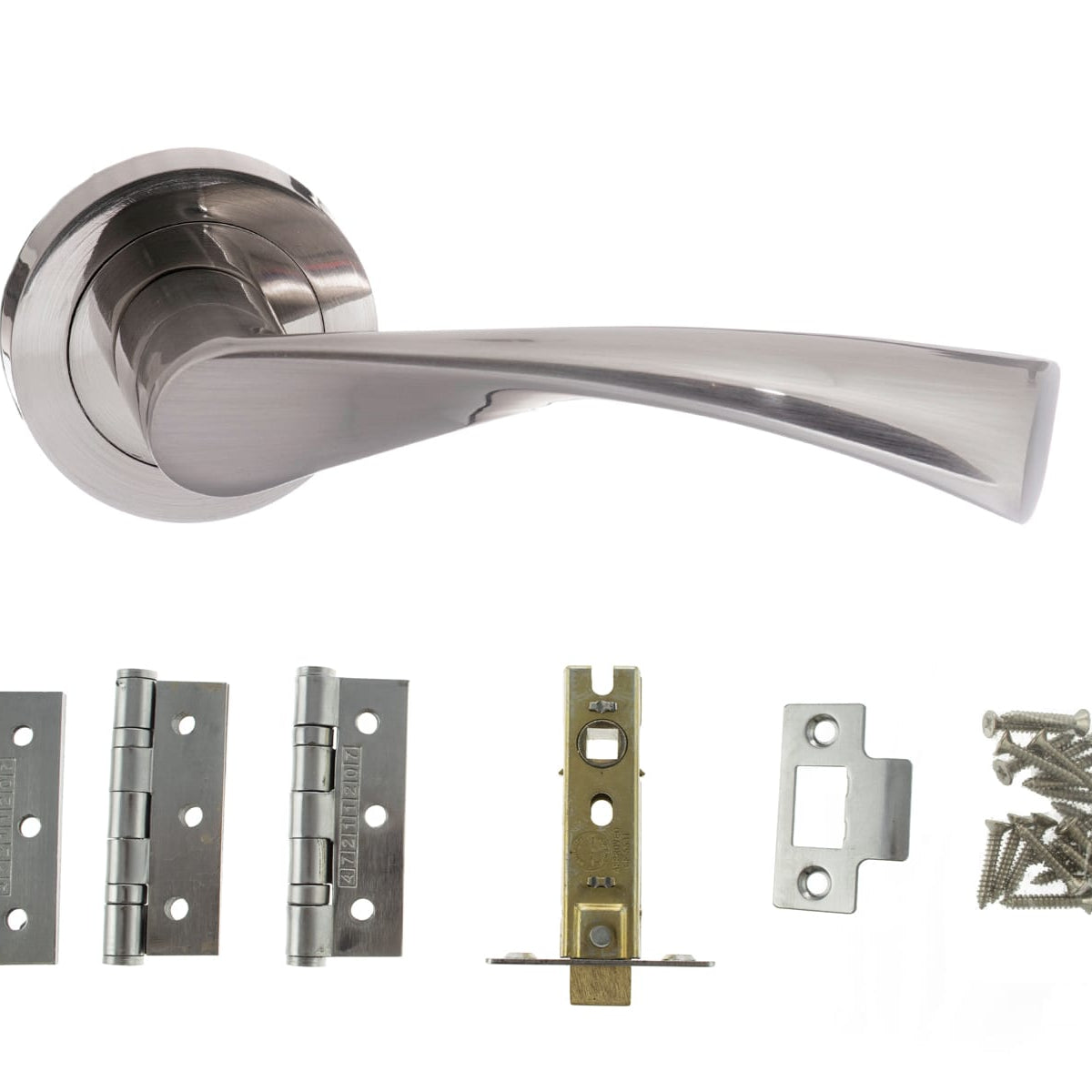 Colorado Door Handle Pack in Satin Nickel
