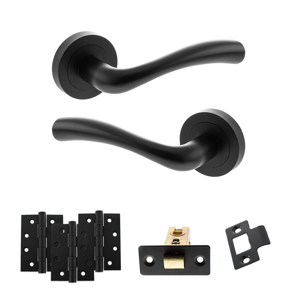 Texas Door Handle Pack in Matt Black