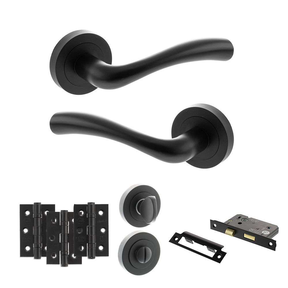 Texas Door Handle Pack in Matt Black