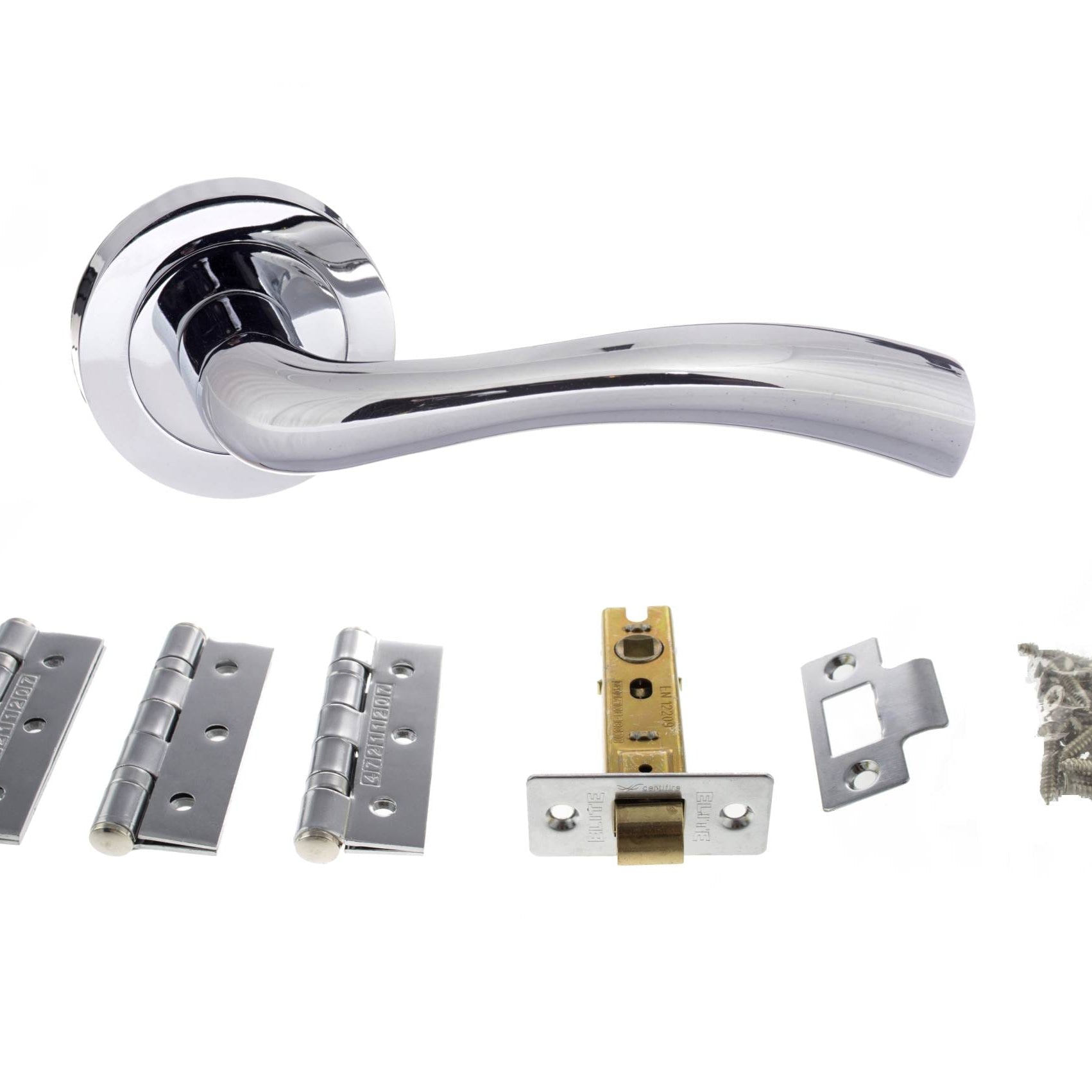 Texas Door Handle Pack in Polished Chrome