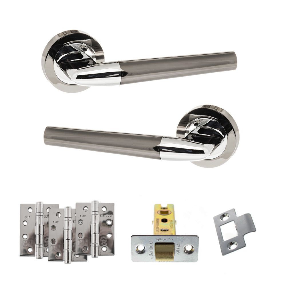 Tennessee Door Handle Pack in Polished Chrome