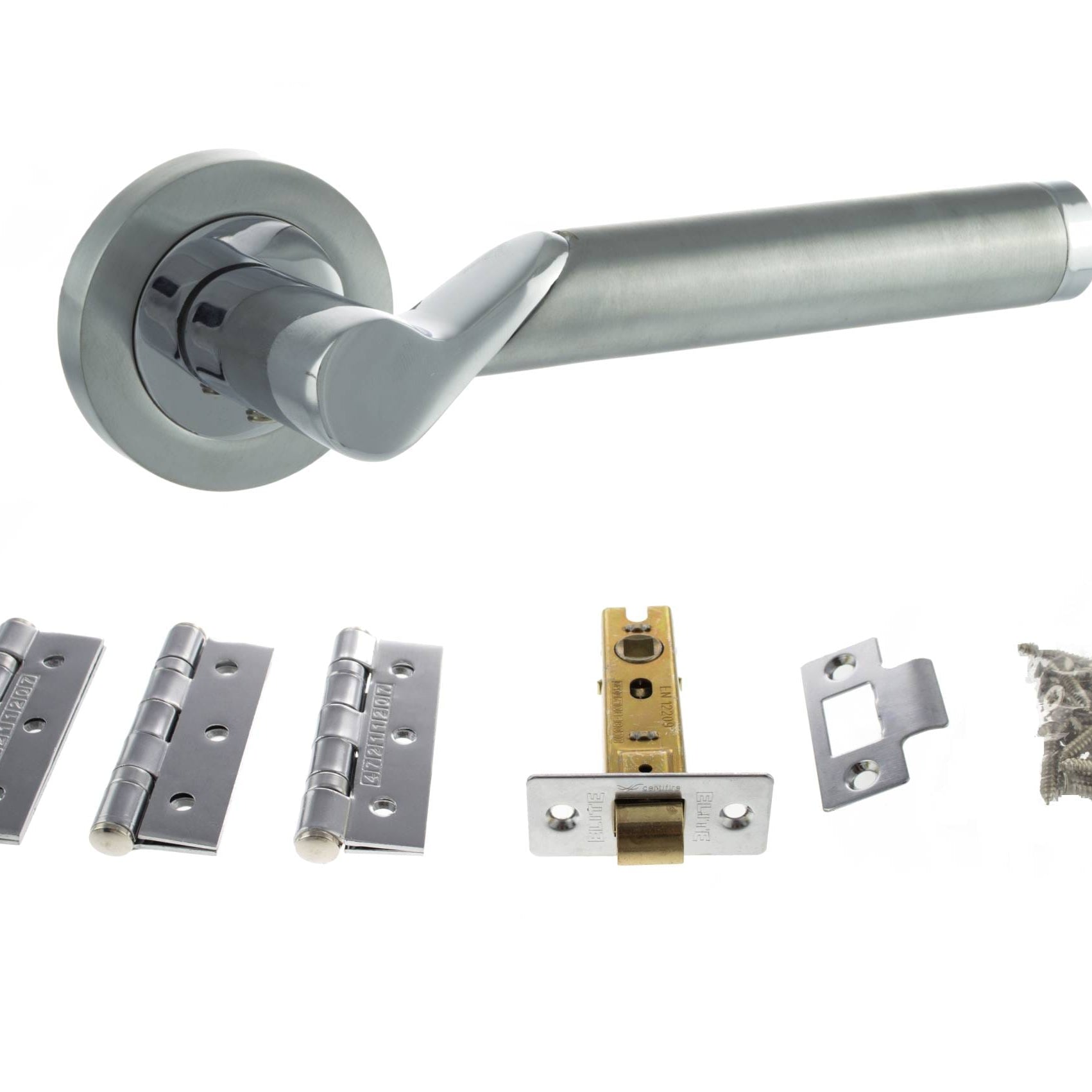 Hawaii Door Handle Pack in Polished Chrome