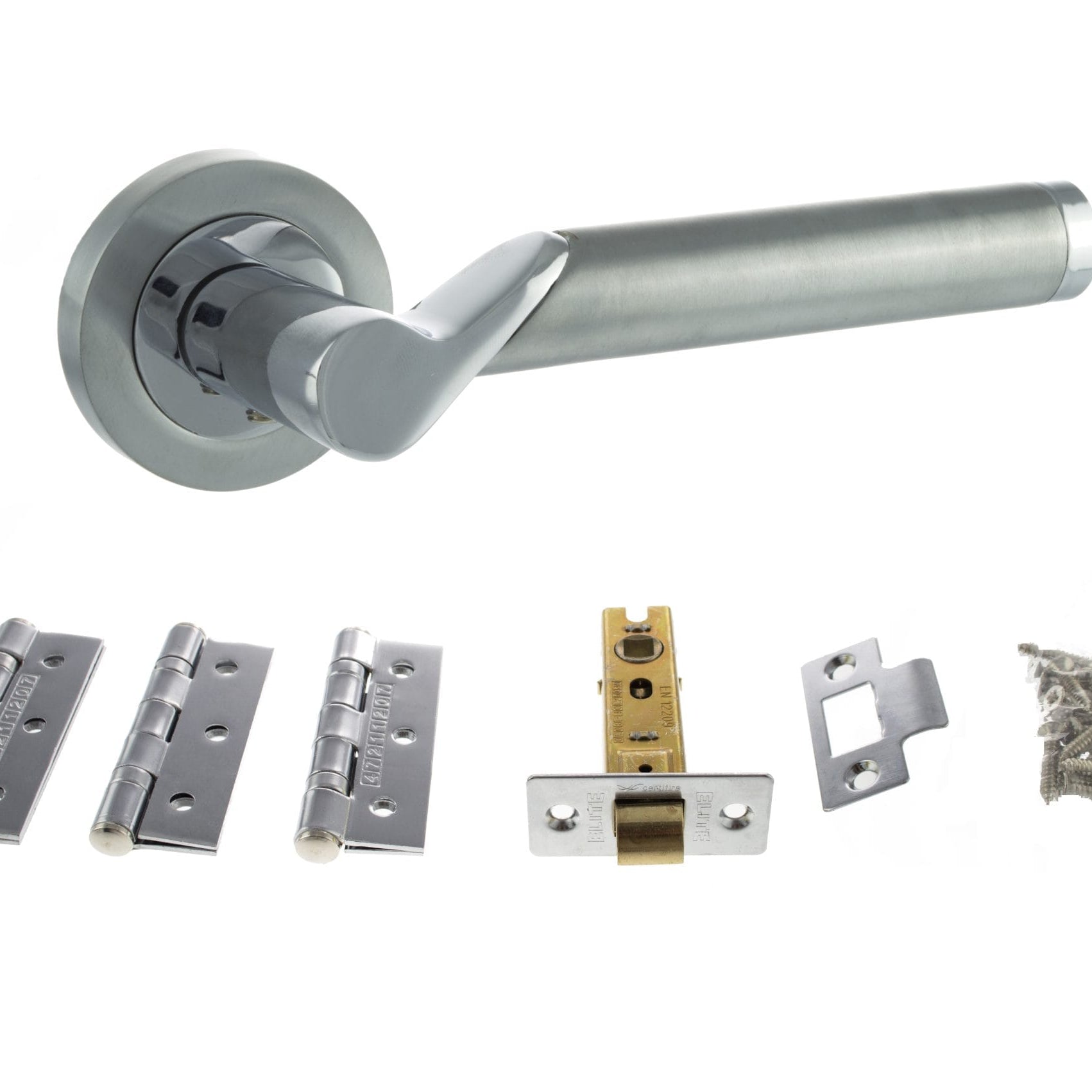 Hawaii Door Handle Pack in Polished Chrome