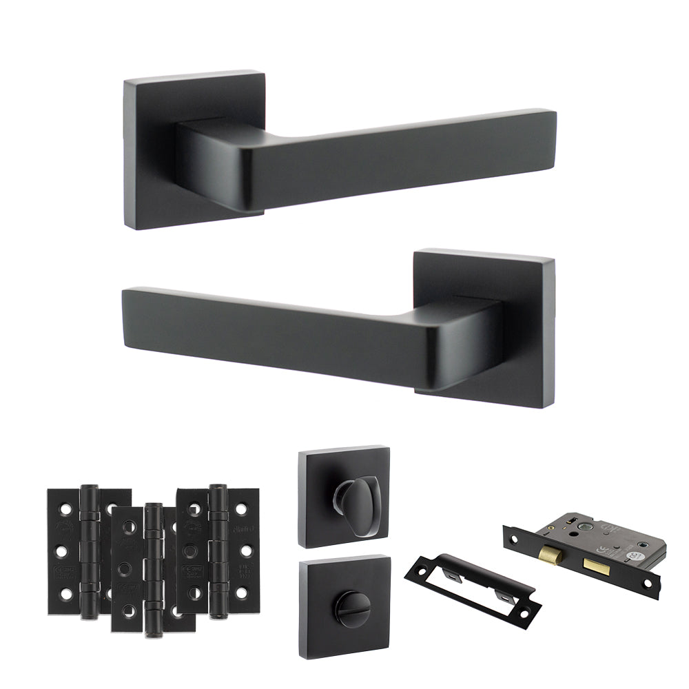 Montana Door Handle Pack in Matt Black